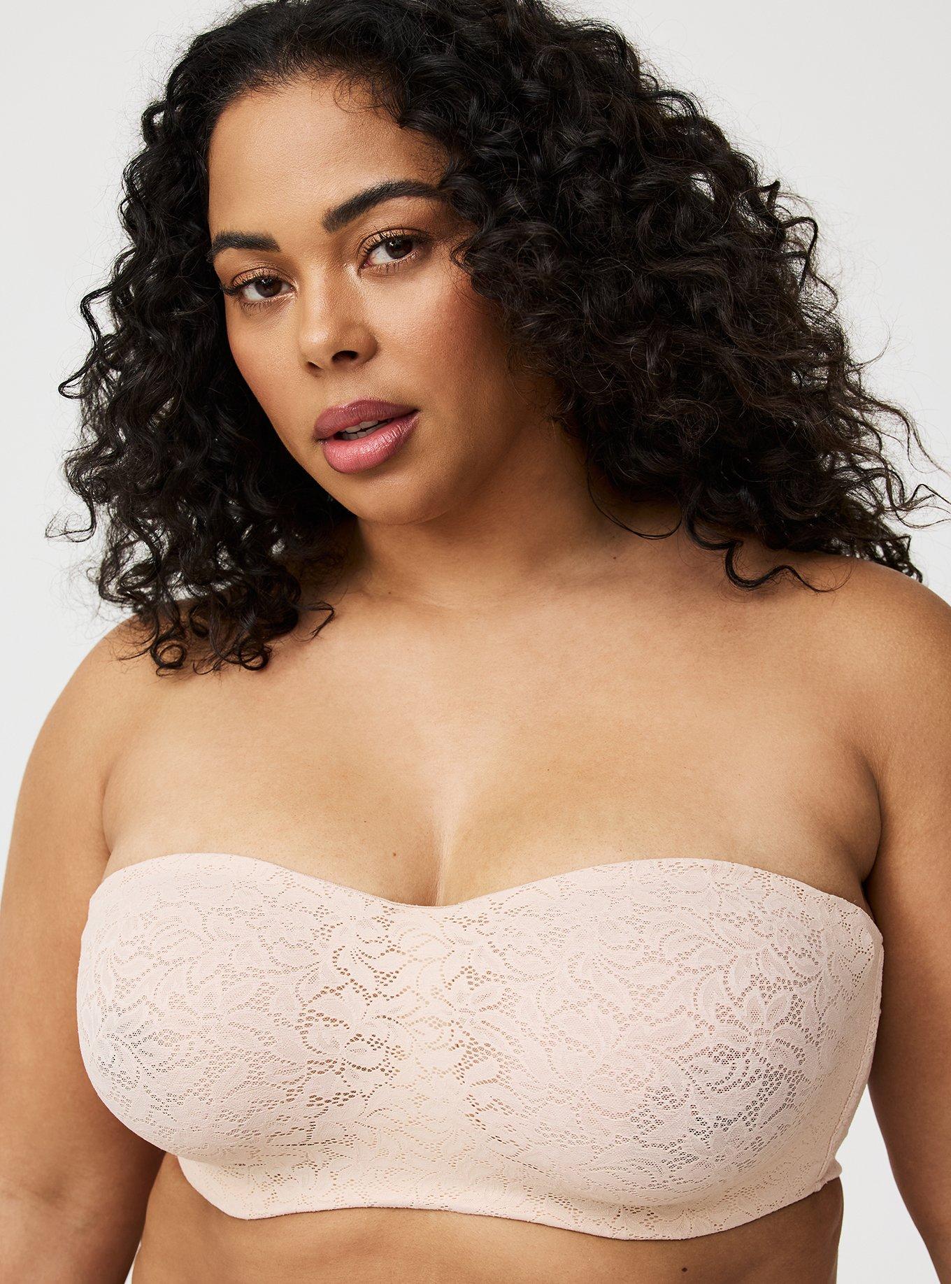 TORRID Full-Coverage Balconette Unlined Lace Straight Back Bra