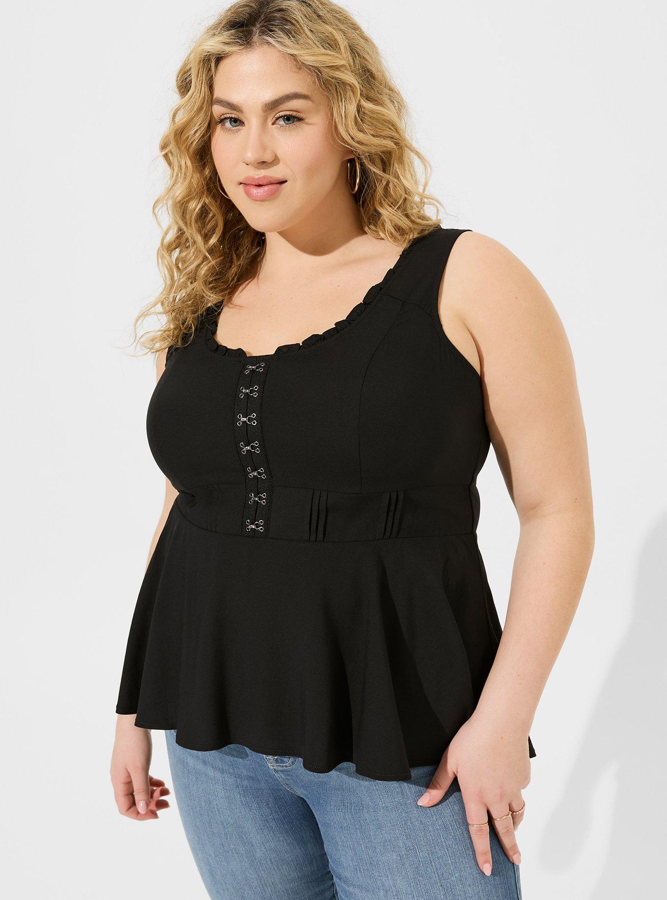 Babydoll Challis Corset Top