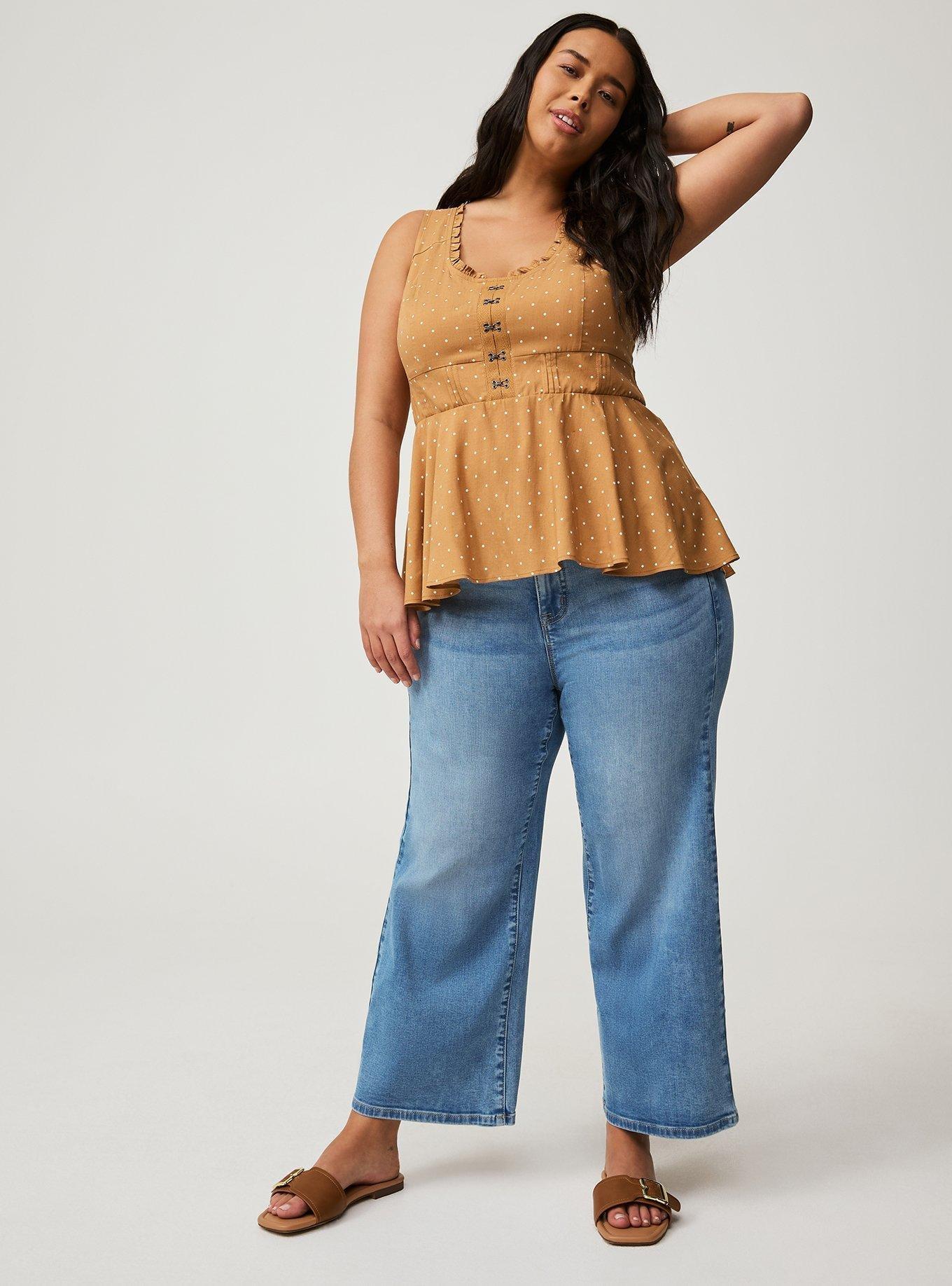 Babydoll Challis Corset Top