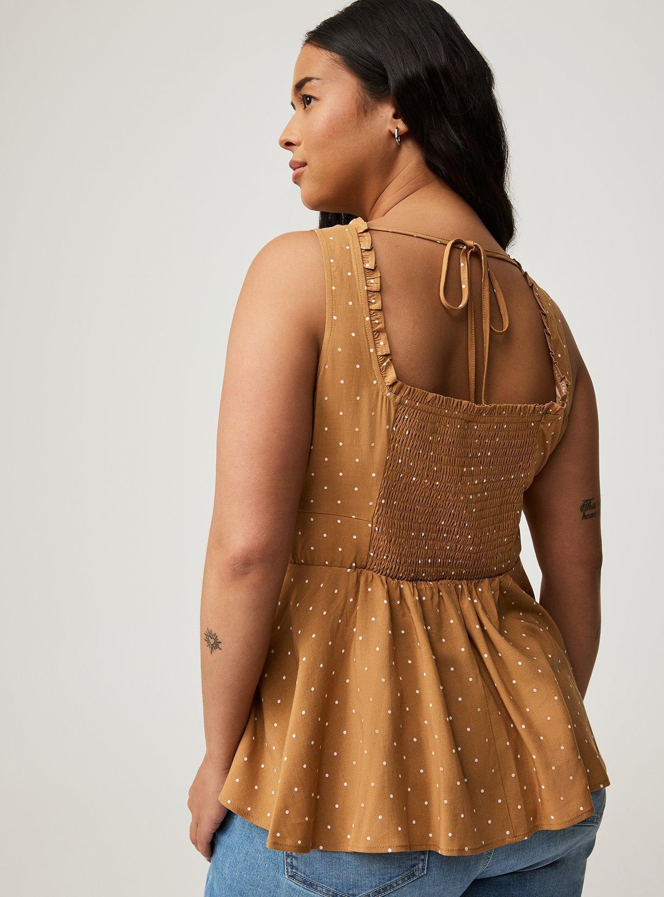 Babydoll Challis Corset Top