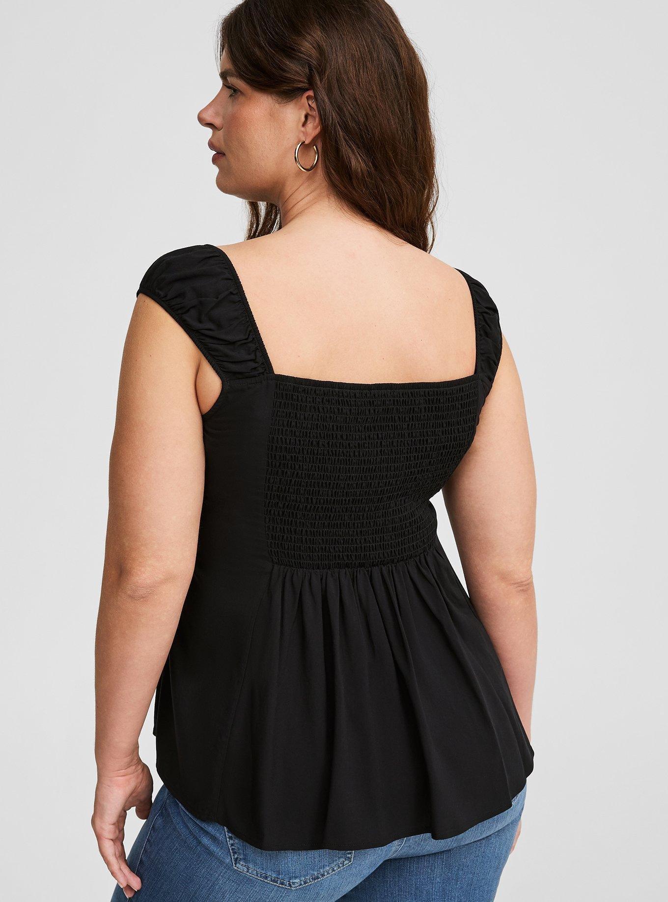 Peplum Challis Corset Top