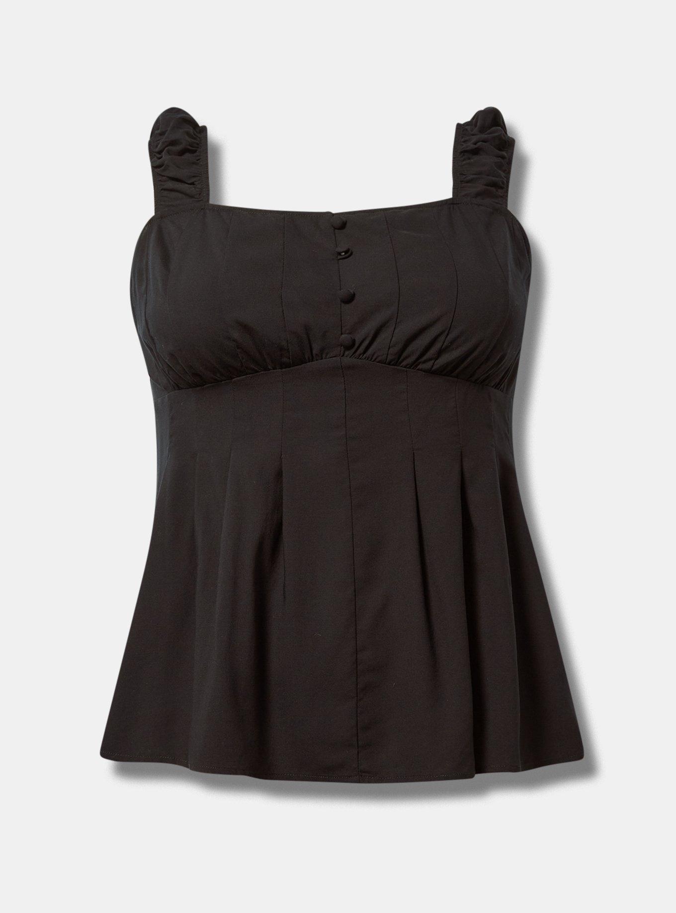 Peplum Challis Corset Top