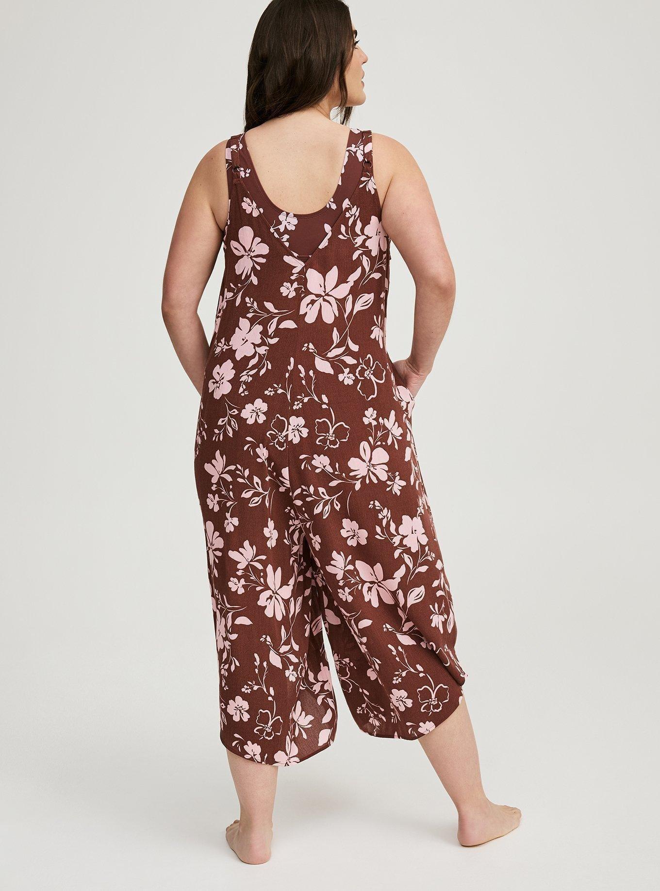 Drape Leg Jumpsuit Cover-Up