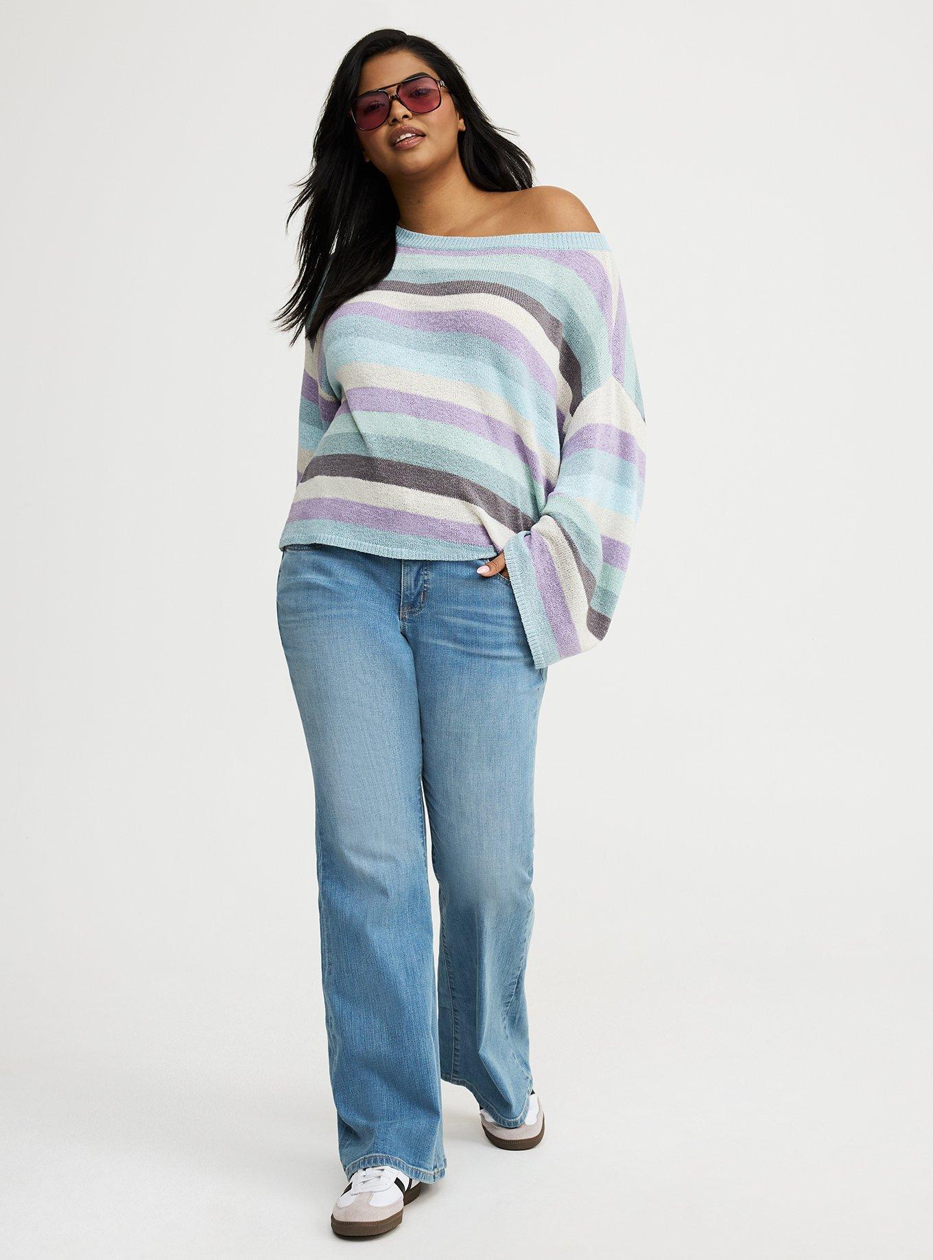 Off-Shoulder Pullover Sweater