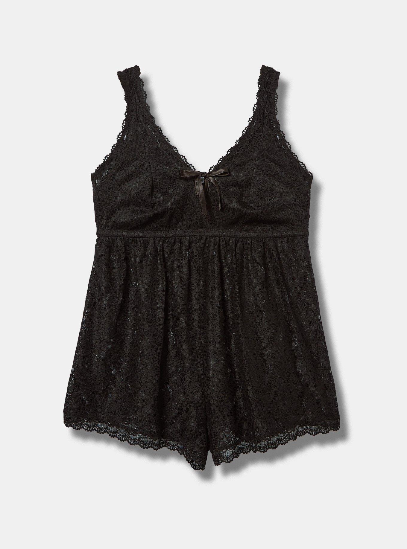 All Over Lace Deep V Romper