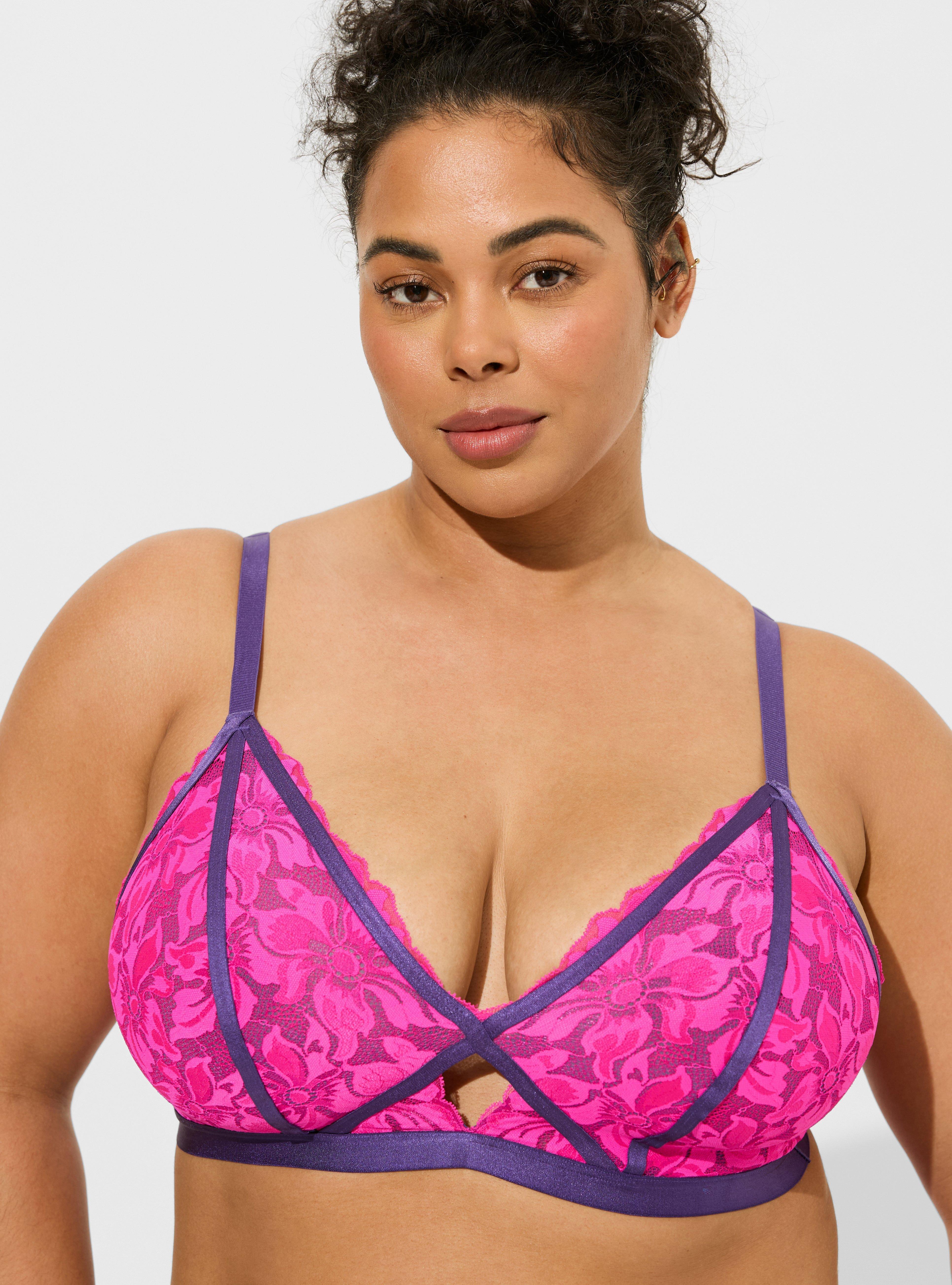 Neon Nights Keyhole Halter Bralette