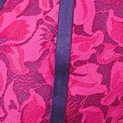 Plus Size Neon Nights Keyhole Halter Bralette, PINK GLO VIOLET CRESCENT, swatch