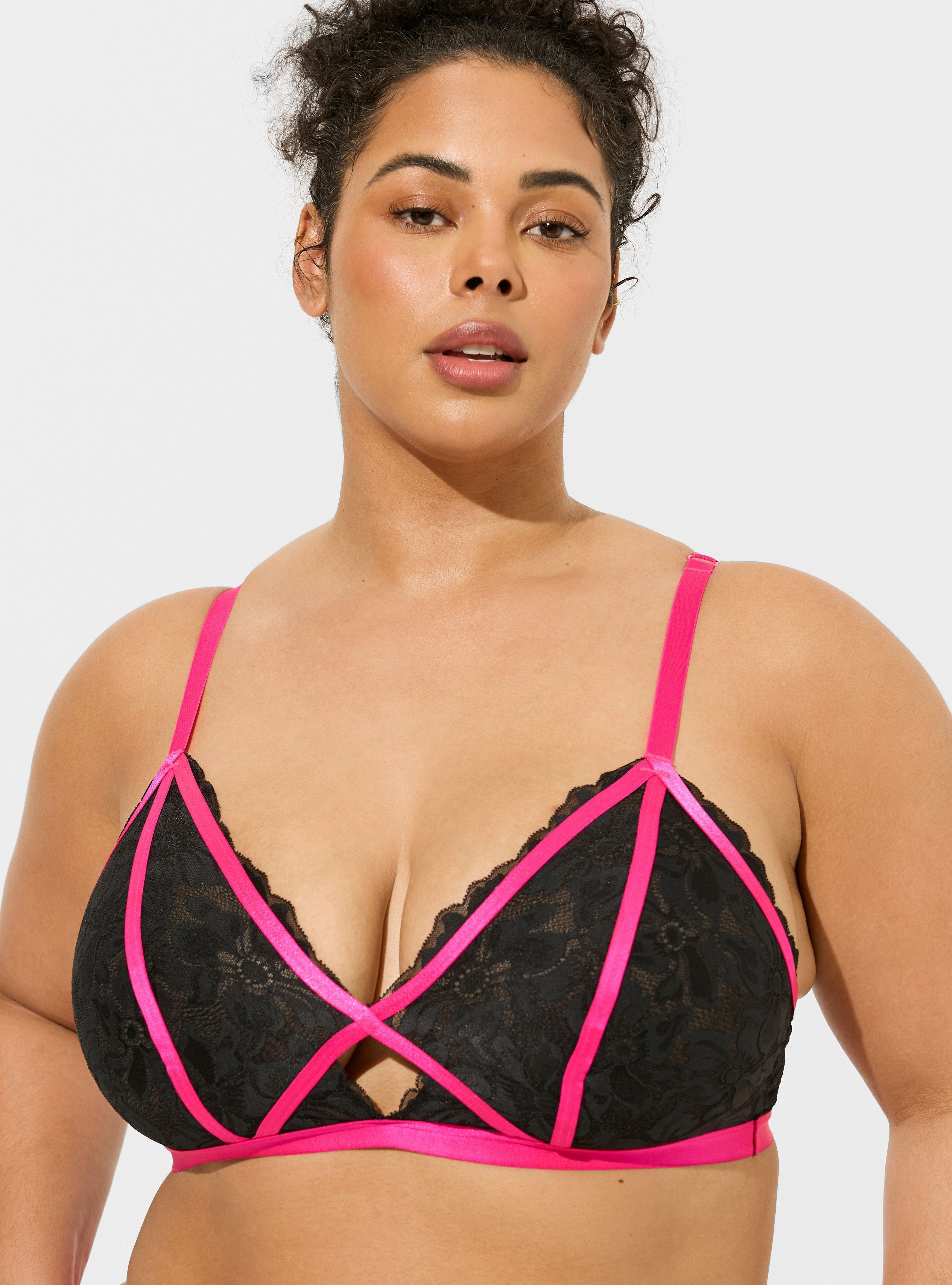 Neon Nights Keyhole Halter Bralette