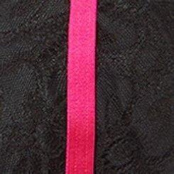 Plus Size Neon Nights Keyhole Halter Bralette, RICH BLACK PINK GLO, swatch