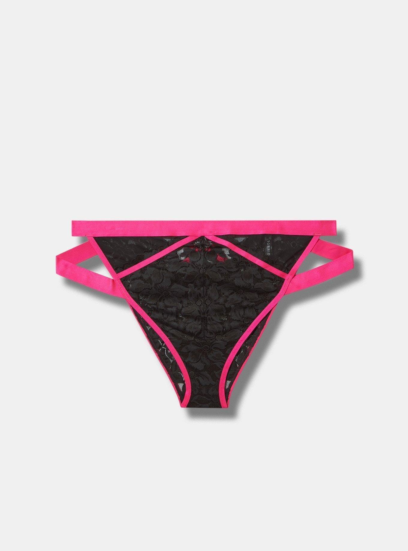 Neon Nights Mid Rise Strappy Tanga