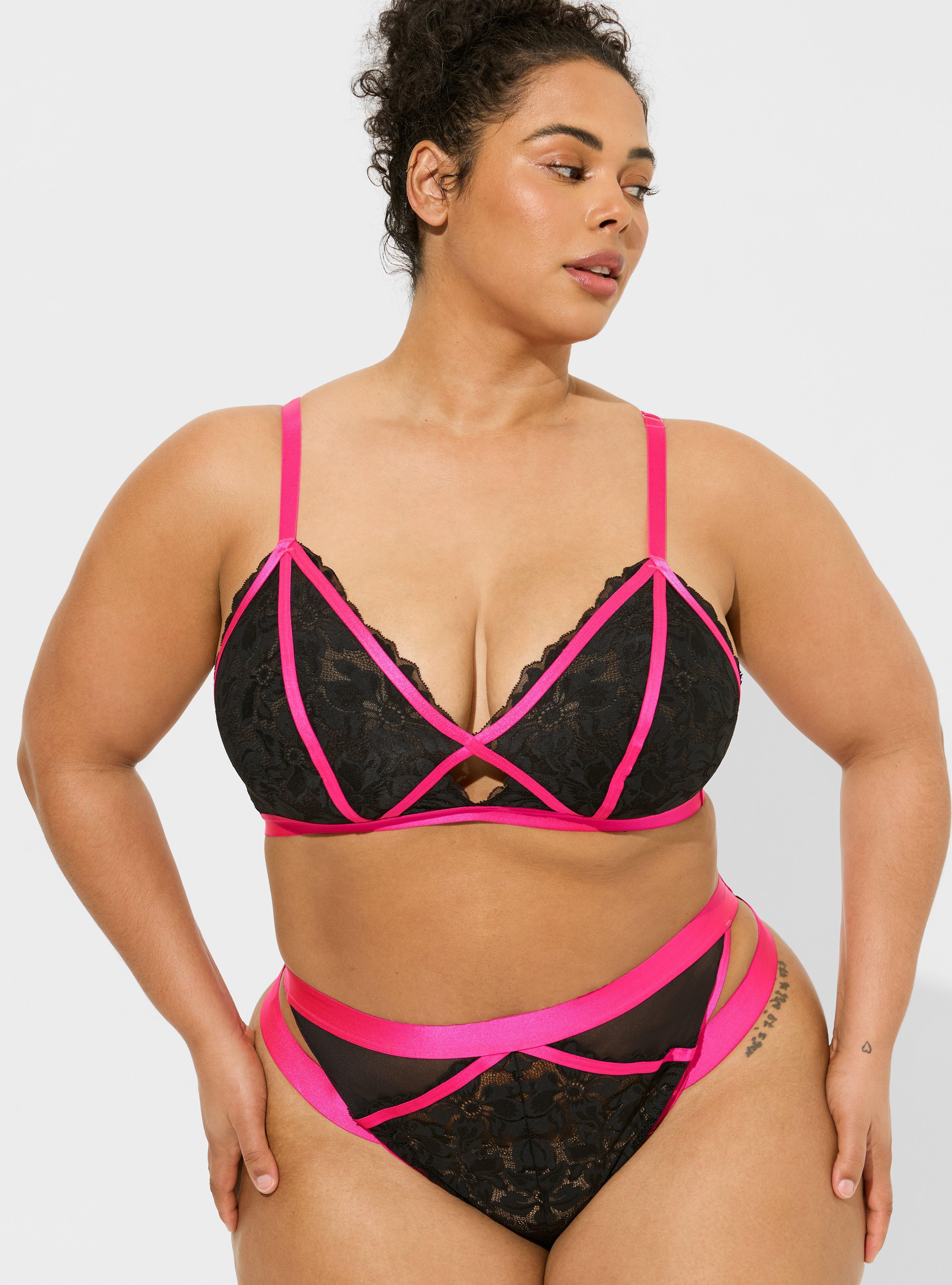 Neon Nights Mid Rise Strappy Tanga