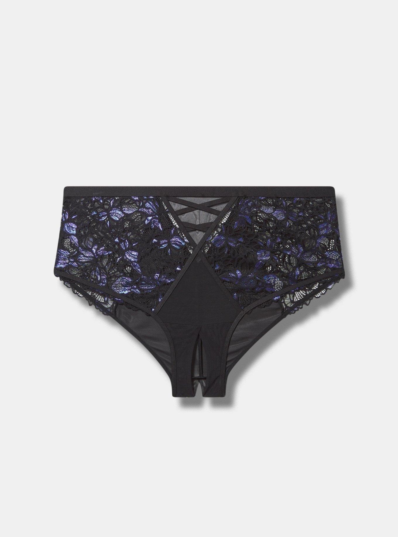 Moody Butterflies Mid-Rise Split Gusset Cheeky Panty