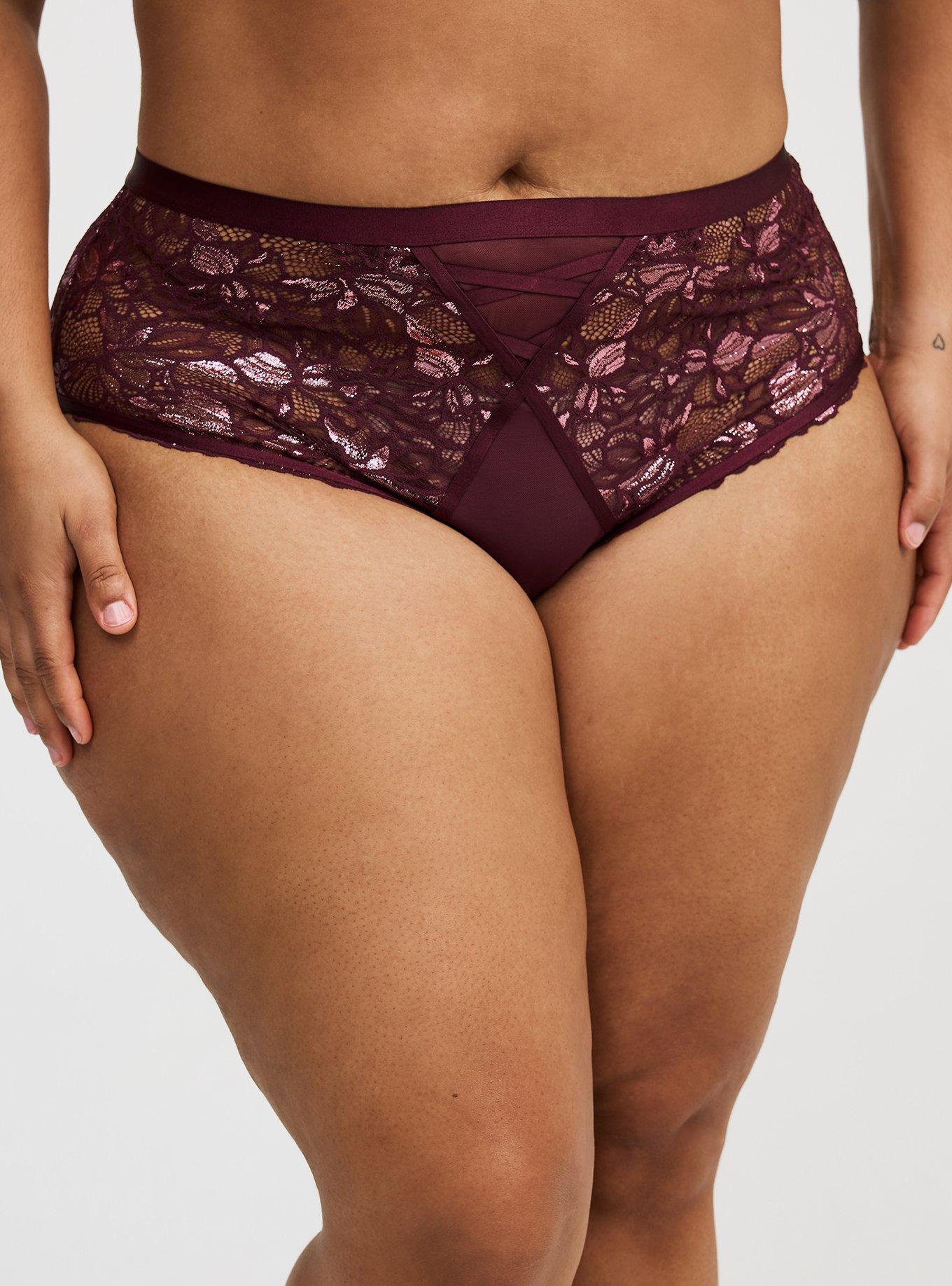 Moody Butterflies Mid-Rise Split Gusset Cheeky Panty