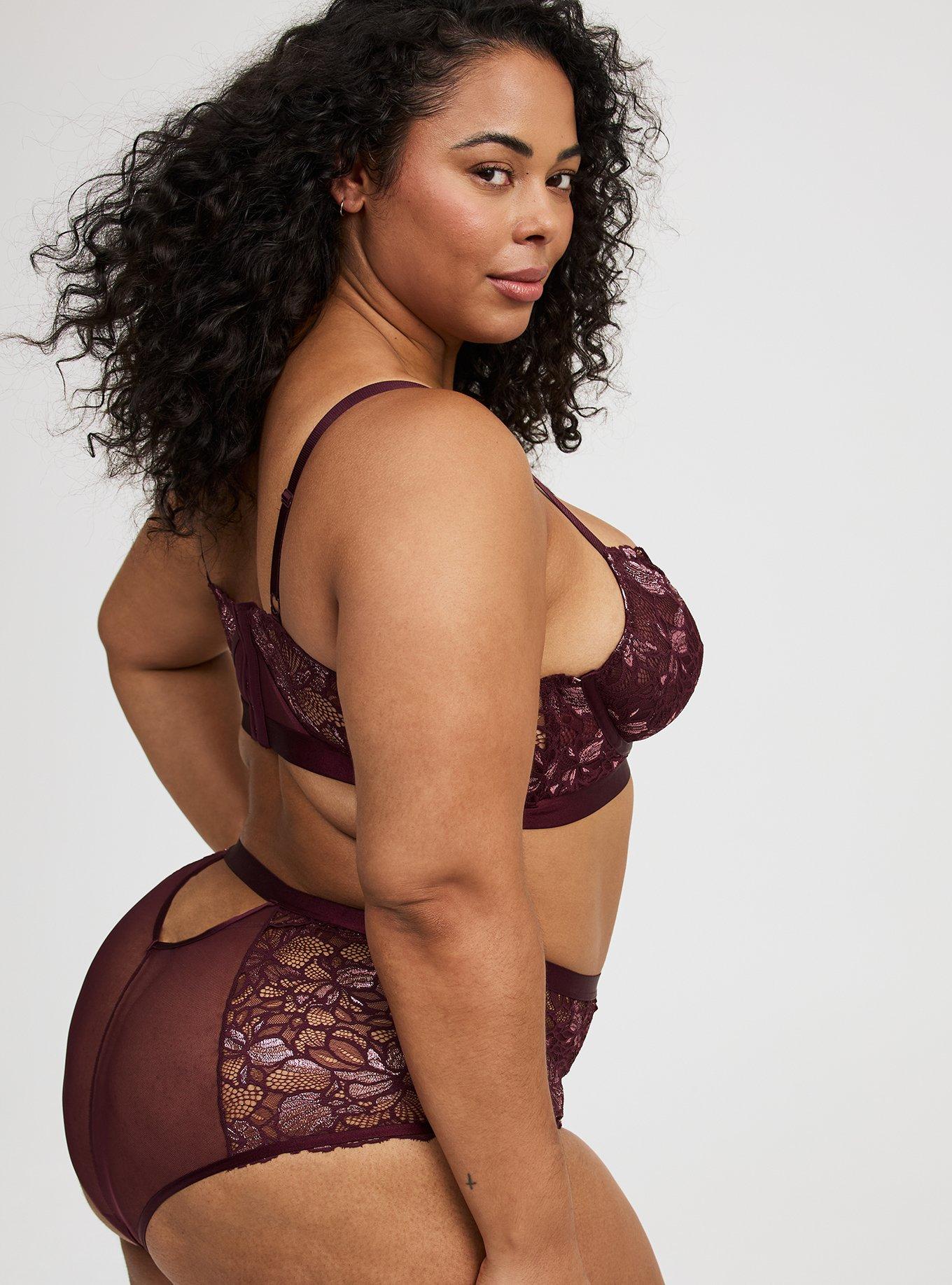 Moody Butterflies Mid-Rise Split Gusset Cheeky Panty