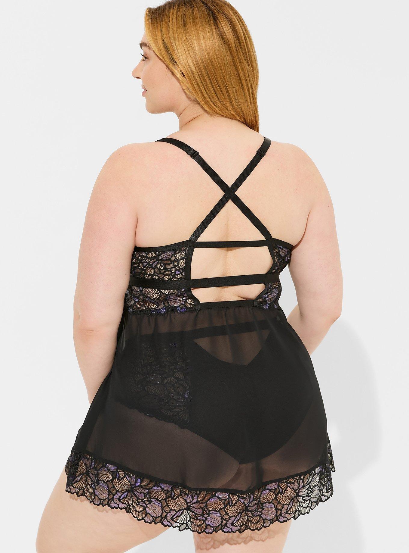 Moody Butterflies Lingerie Slip