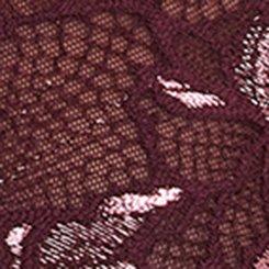 Plus Size Moody Butterflies Lingerie Slip Dress, WINETASTING, swatch