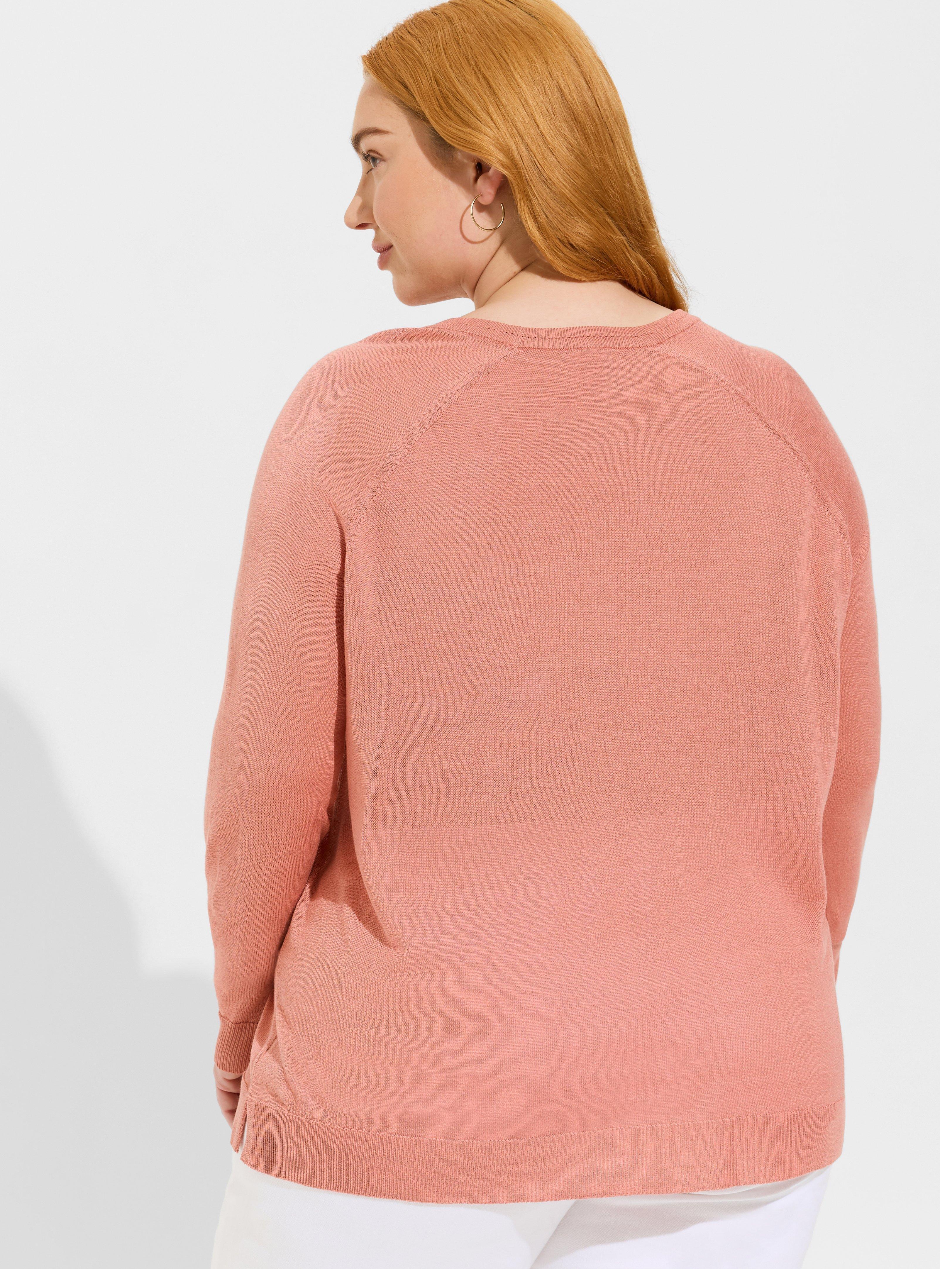 Tissue Weight Pullover Long Sleeve Sweater, DESERT SAND, alternate