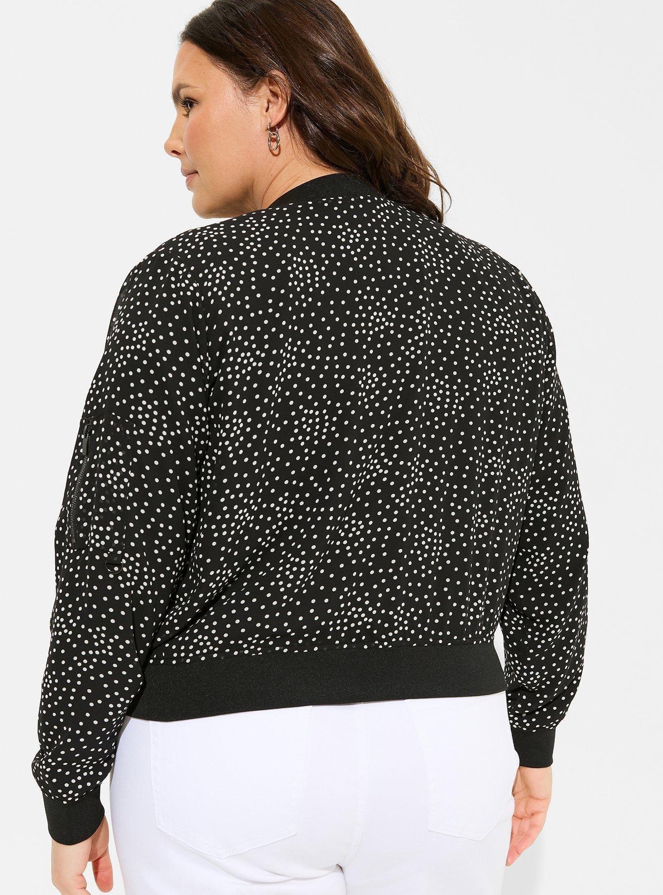 Chiffon Bomber, MULTI DOT, alternate