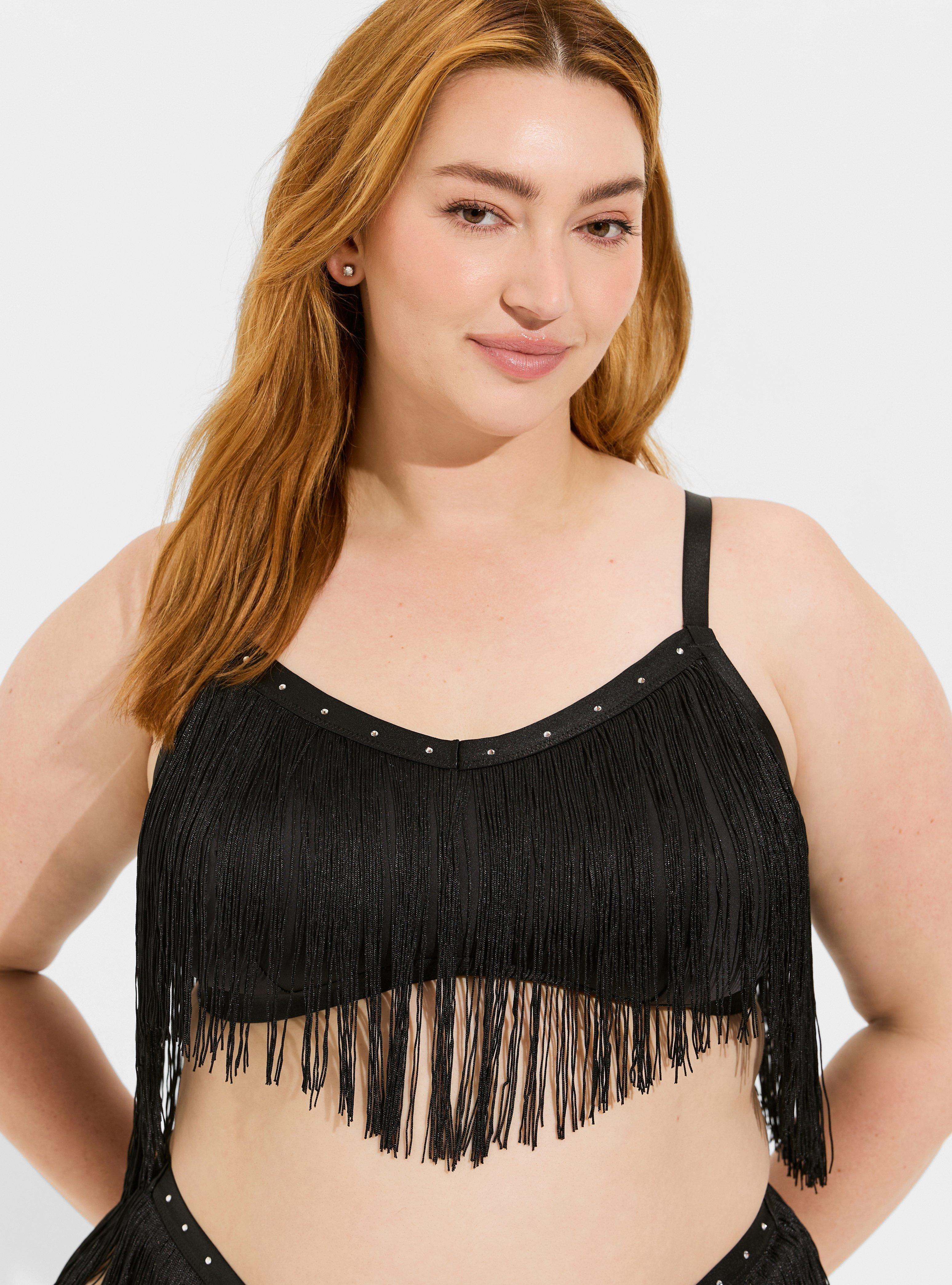 Glam Lurex Fringe Bralette