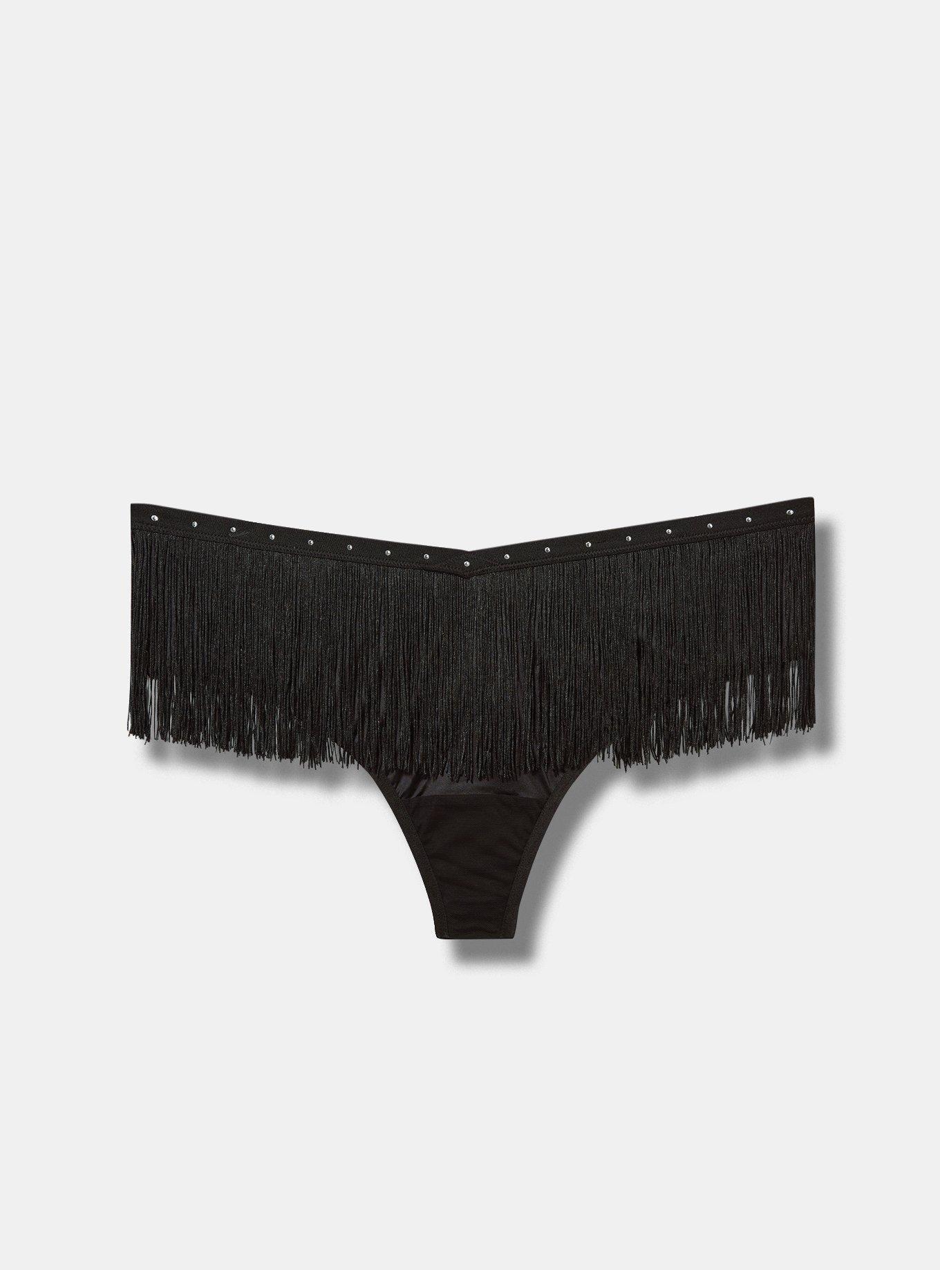 Glam Lurex Fringe V Waist Thong