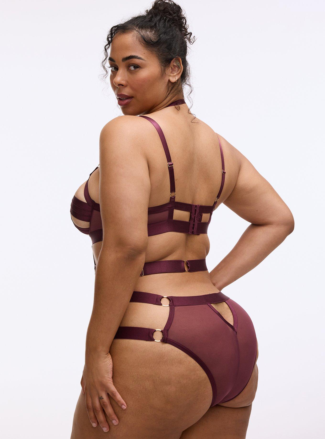 Strappy Cut-Out Bodysuit, FIG, alternate