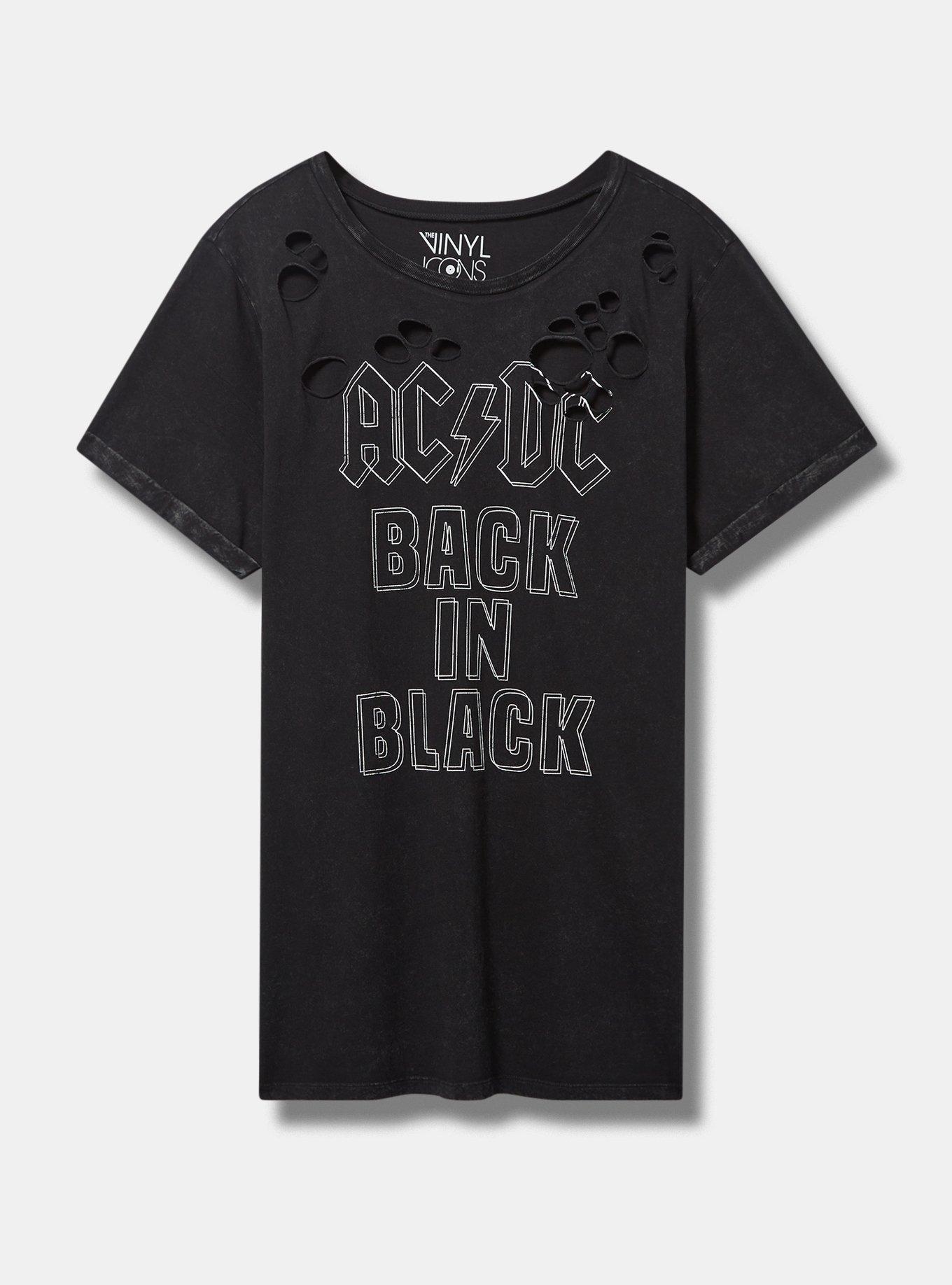 ACDC Classic Fit Cotton Destructed Tunic Tee