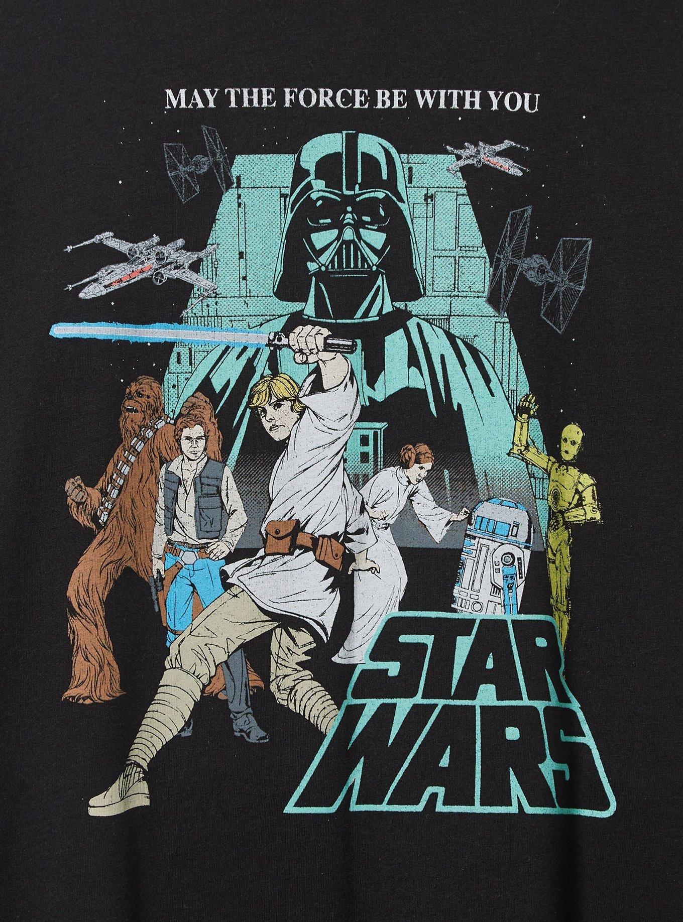 Star Wars Relaxed Fit Cotton Boxy Tee, DEEP BLACK, alternate