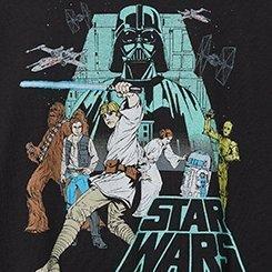 Star Wars Relaxed Fit Cotton Boxy Tee, DEEP BLACK, swatch