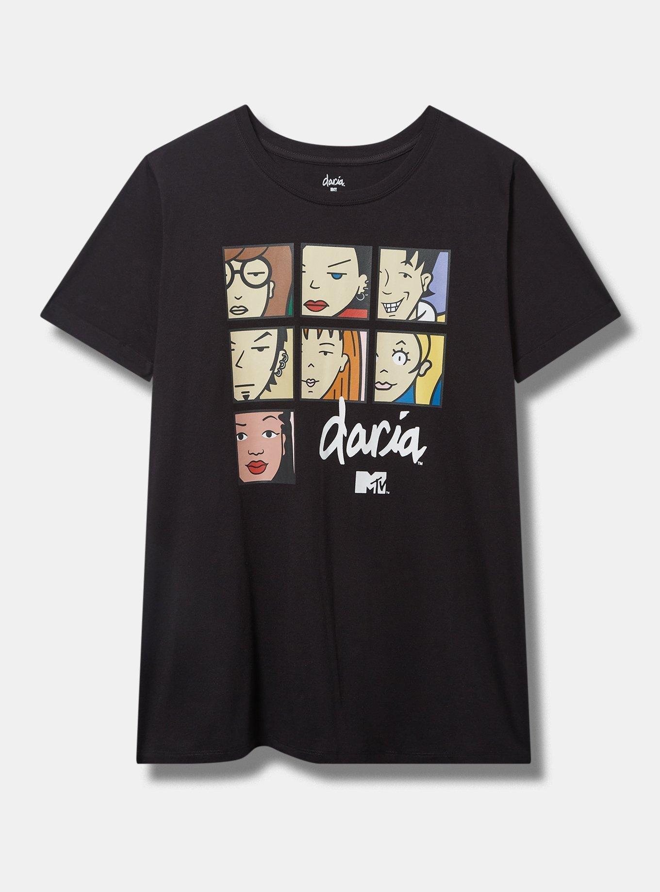 Daria Classic Fit Cotton Roll Sleeve Tee