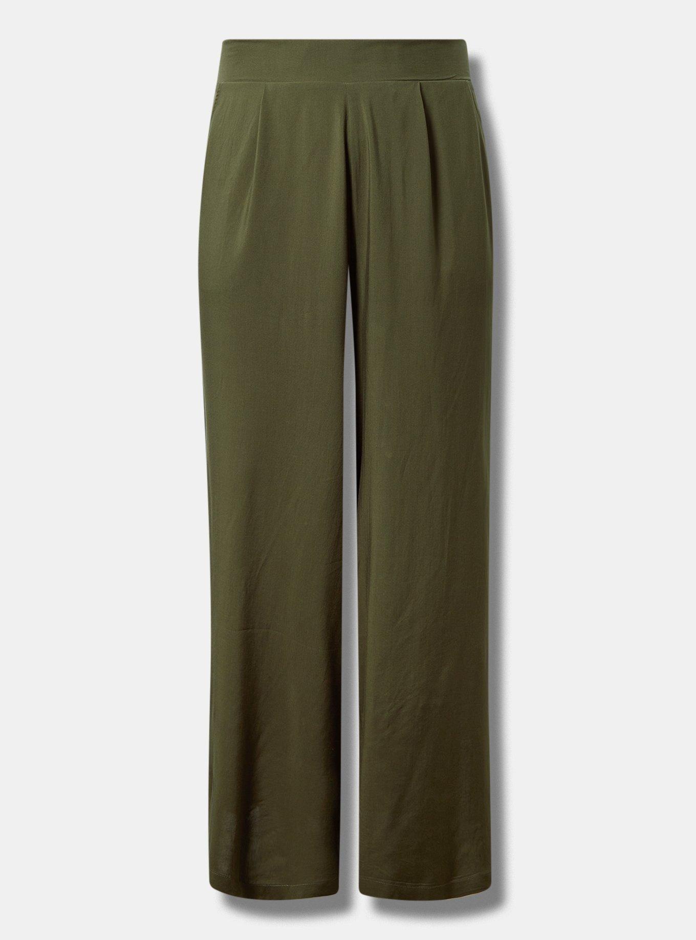 Pull On Wide Leg Washable Challis Pant