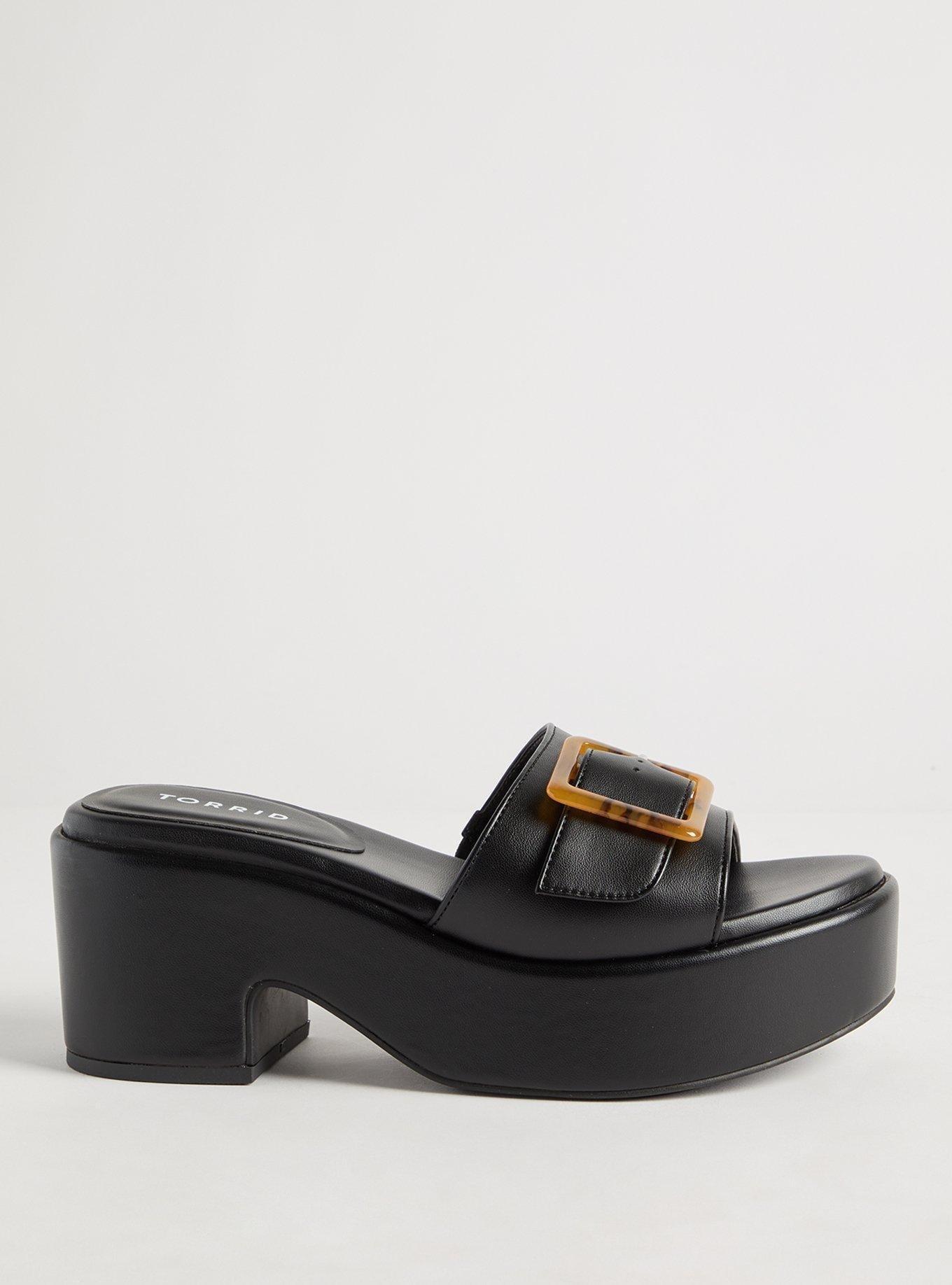 Buckle Strap Platform Mule (WW