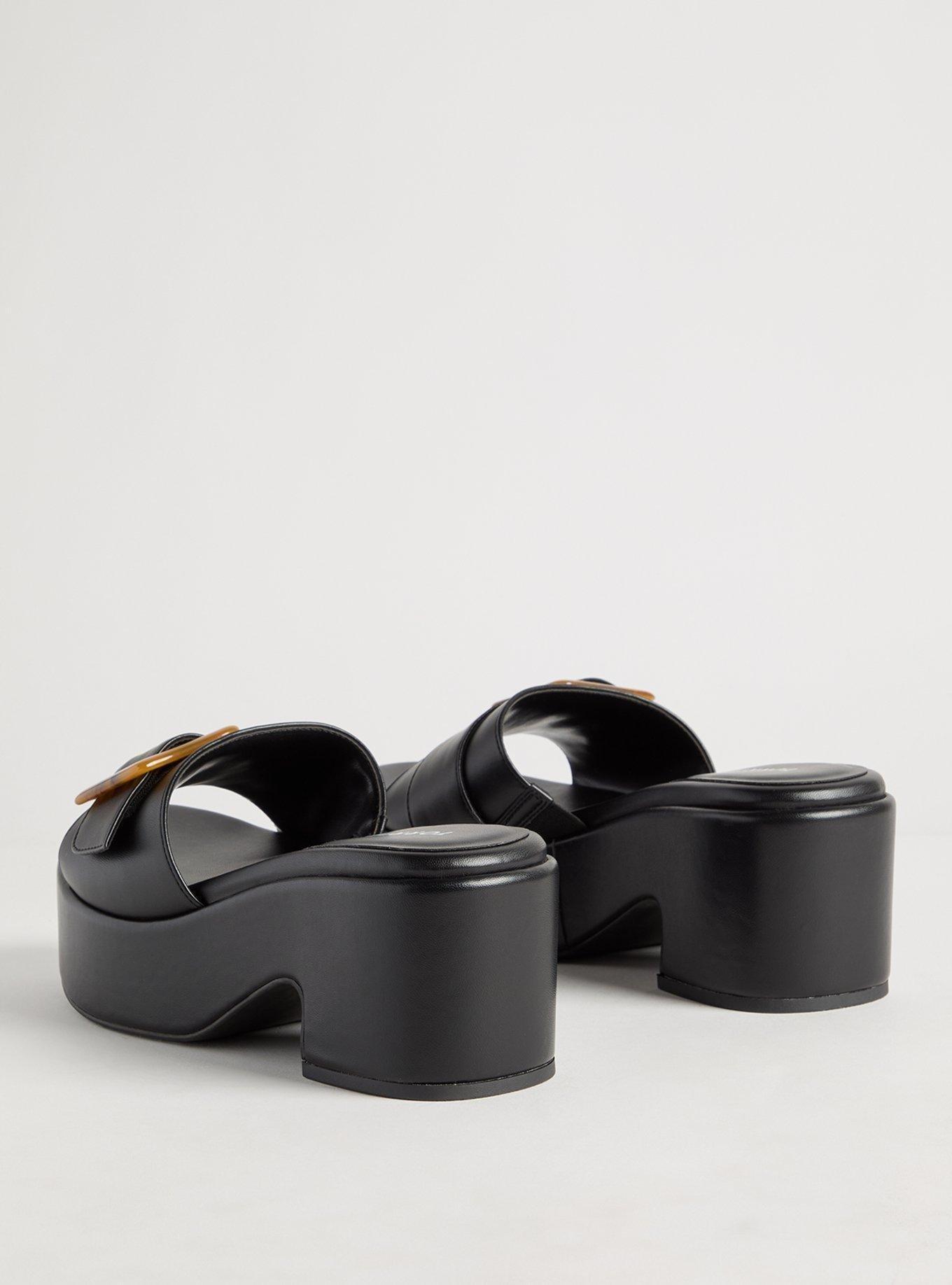 Buckle Strap Platform Mule (WW)