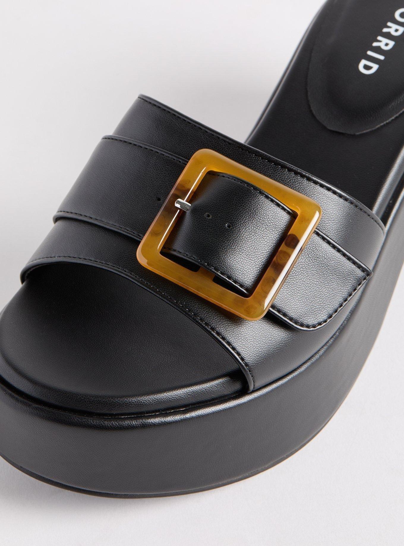 Buckle Strap Platform Mule (WW)