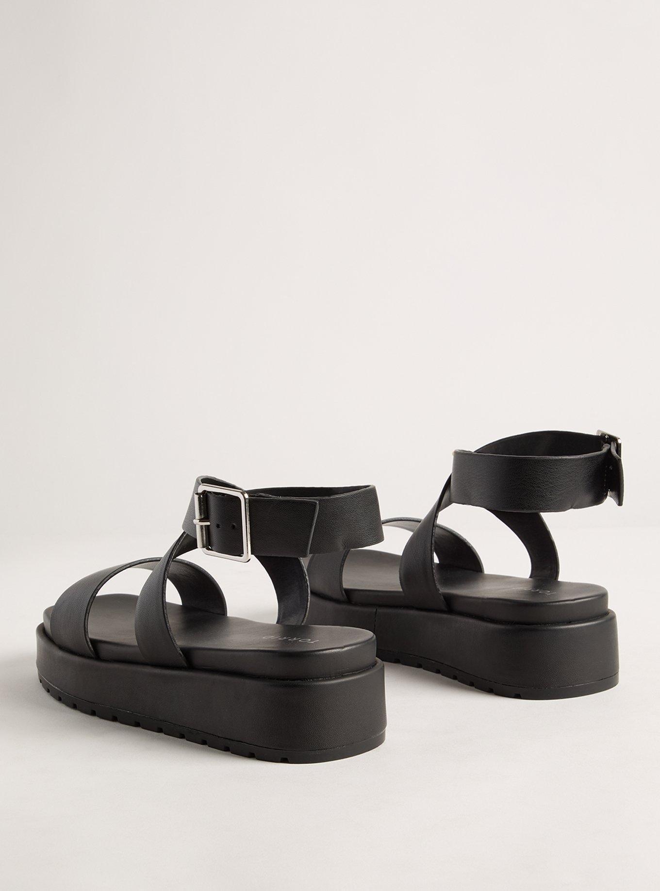 Buckle Wrap Flatform Sandal (WW)