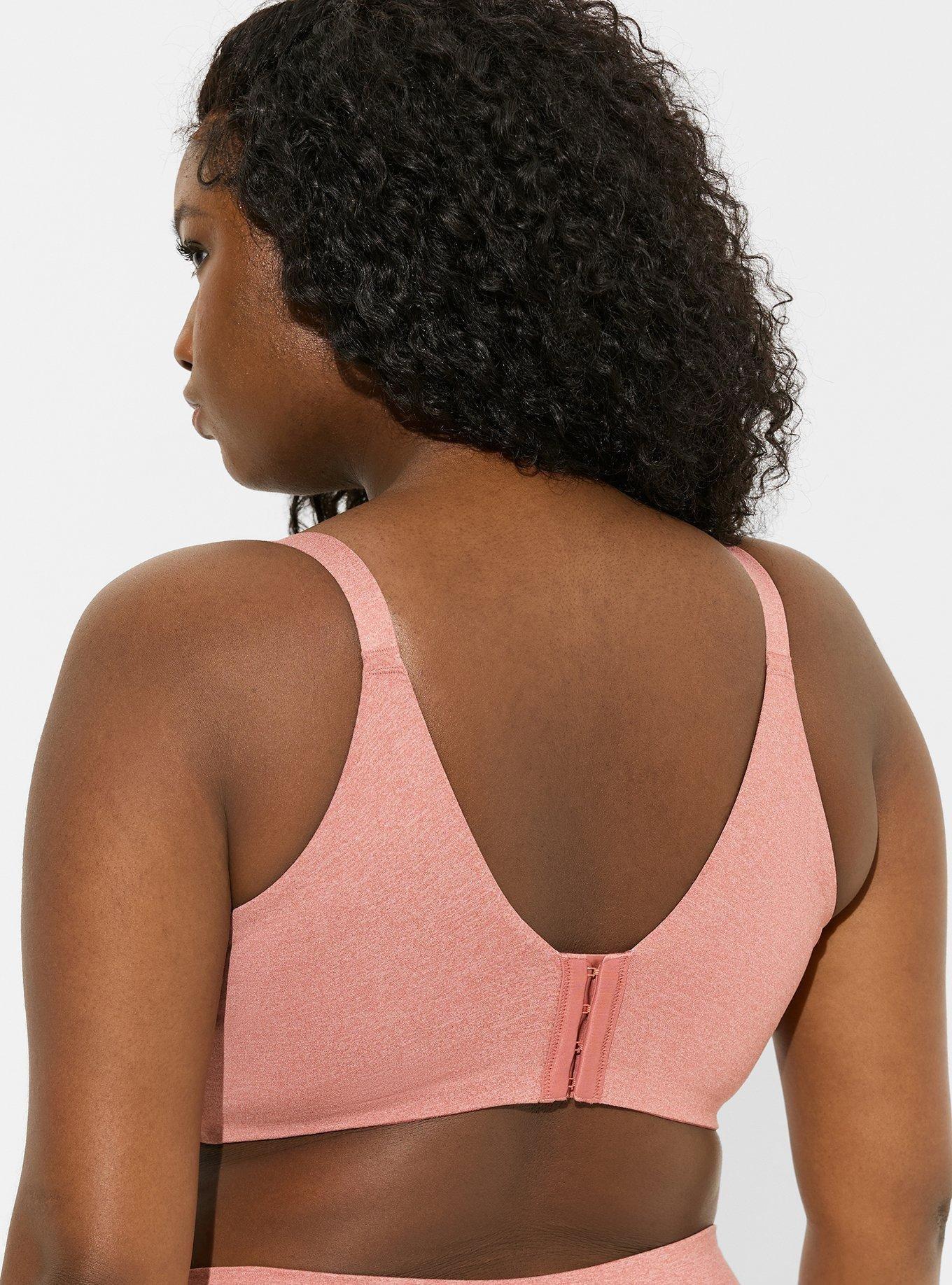 XO Plunge Push-Up Heather 360° Back Smoothing® Bra, WITHERED ROSE HEATHER, alternate