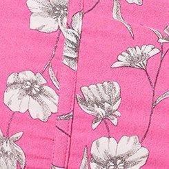 Plus Size Challis Corset Crop Top, OVERLAP FLORAL GIN FIZZ, swatch