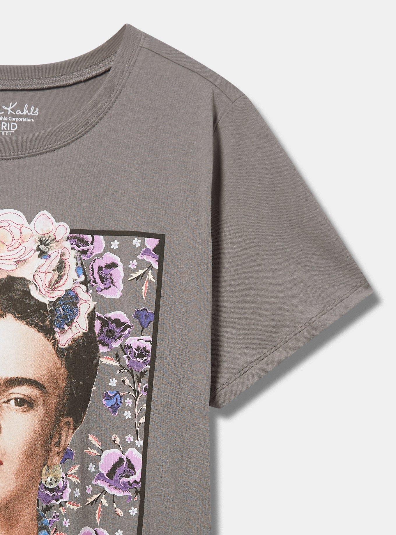 Frida Kahlo Classic Fit Cotton Embroidered Tee