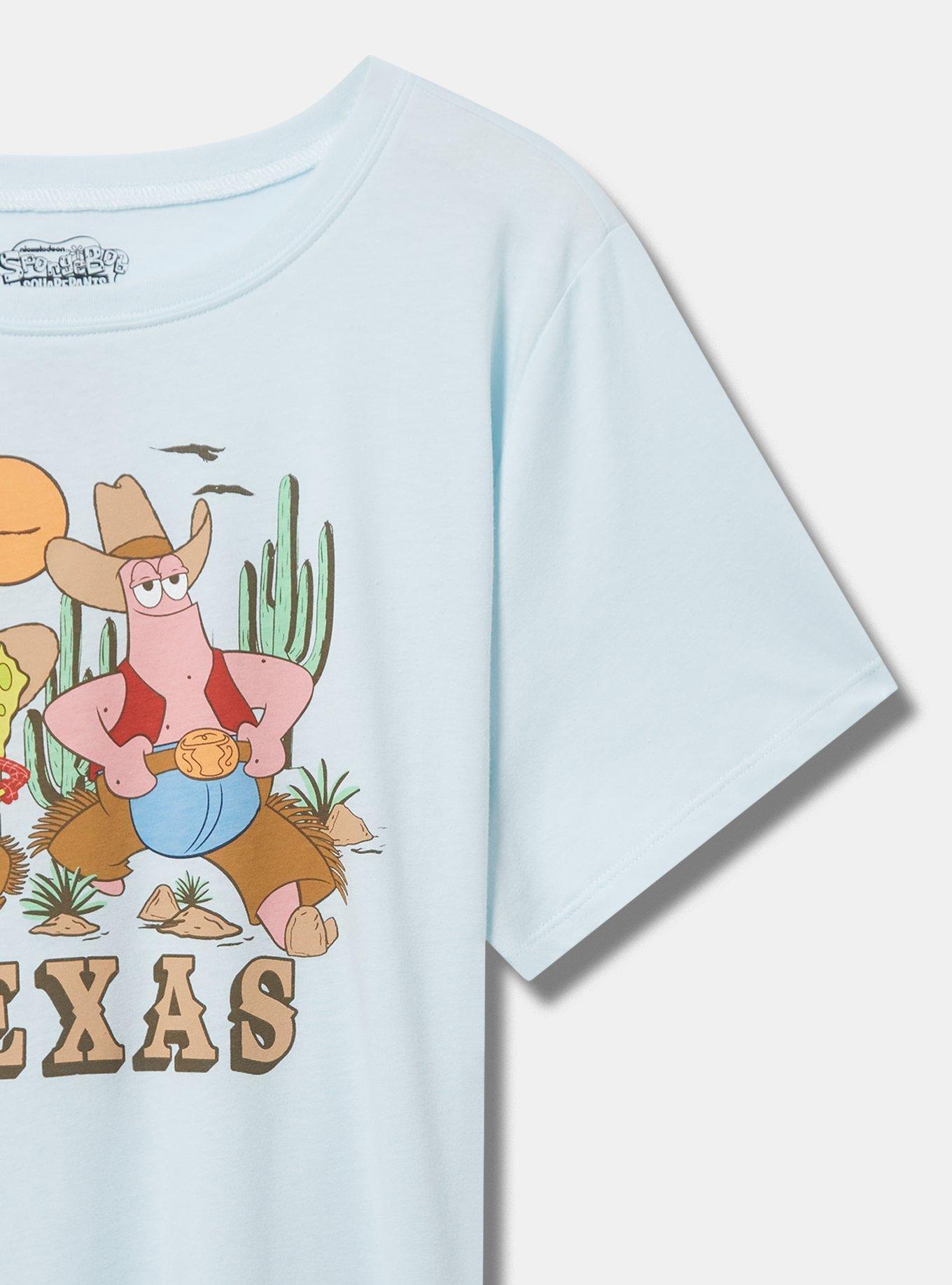 SpongeBob Texas Cotton Crew Tee, BLUE, alternate