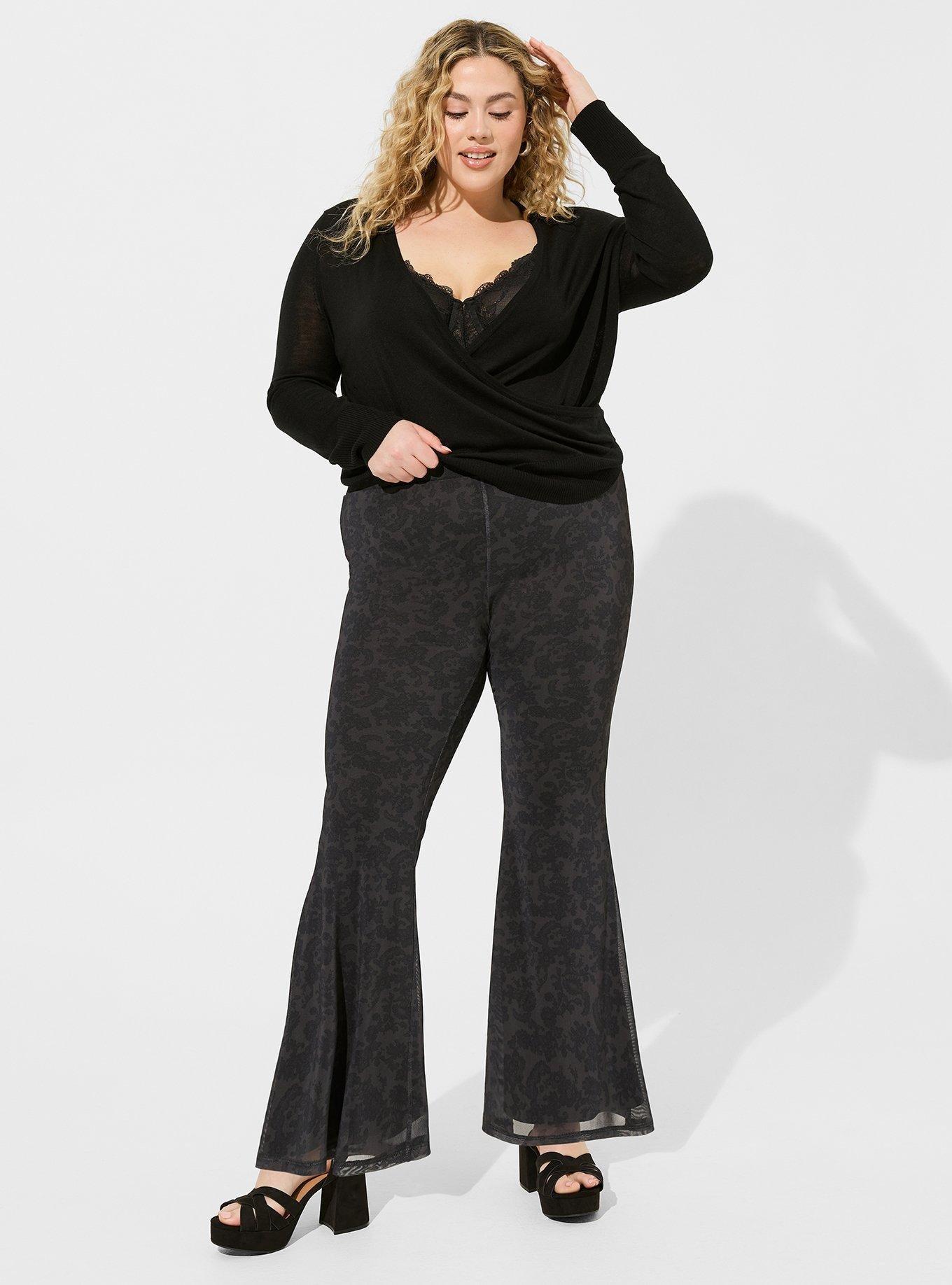 Plus Size Women's Ladies Slinky Trousers 18-20 to 30-32 (STONE