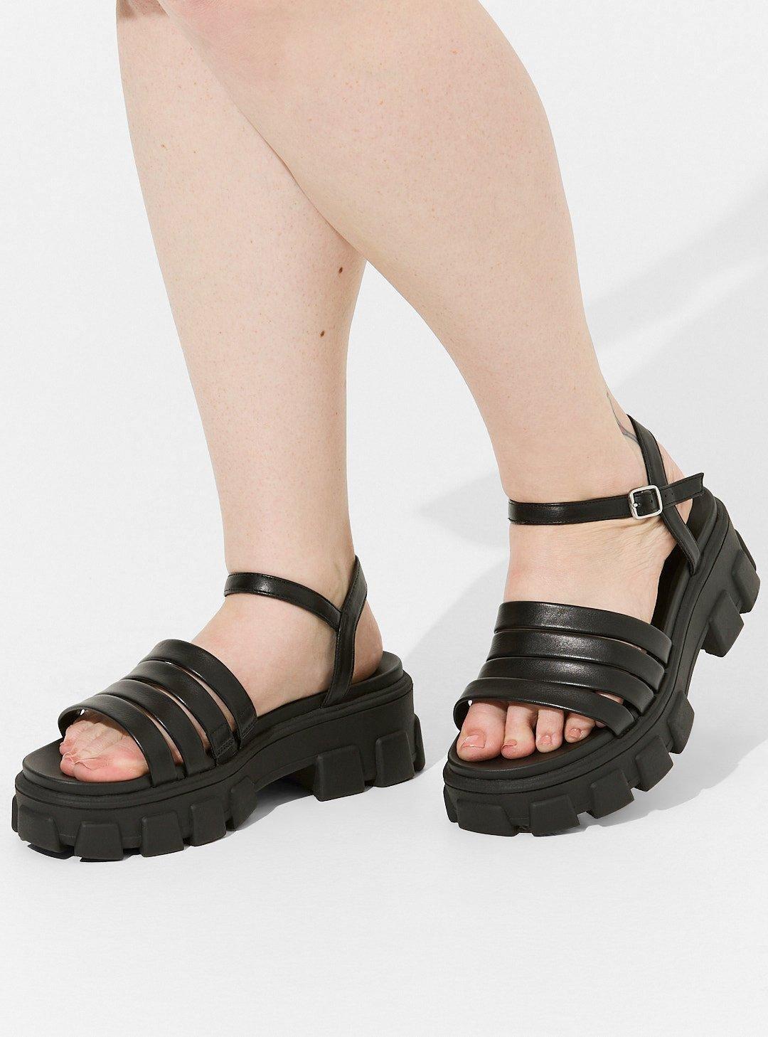 Multi Band Heeled Sandal (WW