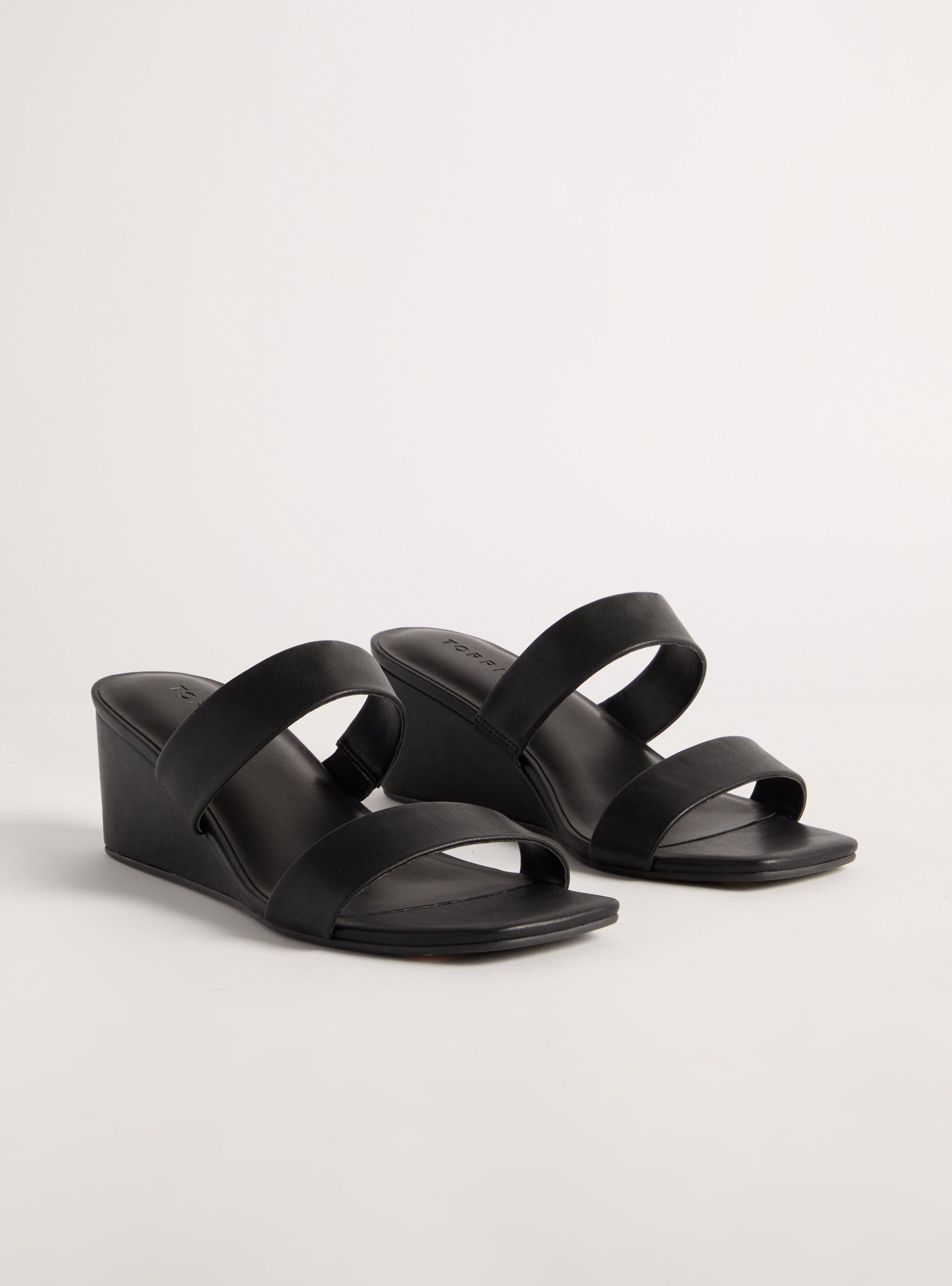 Thin Double Band Wedge Sandal