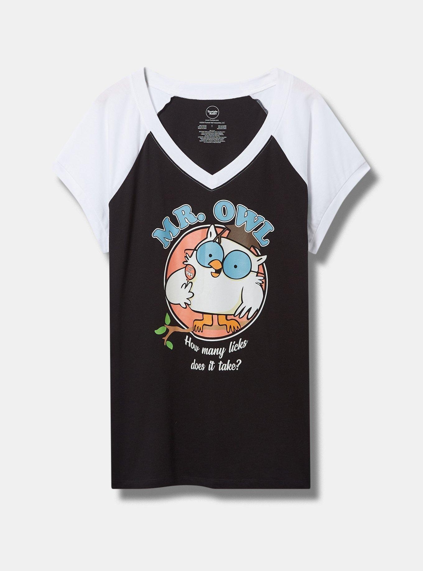 Tootsie Pop Classic Fit Cotton Raglan V-Neck Tee