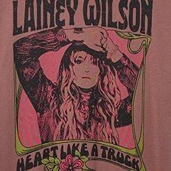 Lainey Wilson Classic Fit Cotton Crew Tee, ROSE TAUPE, swatch