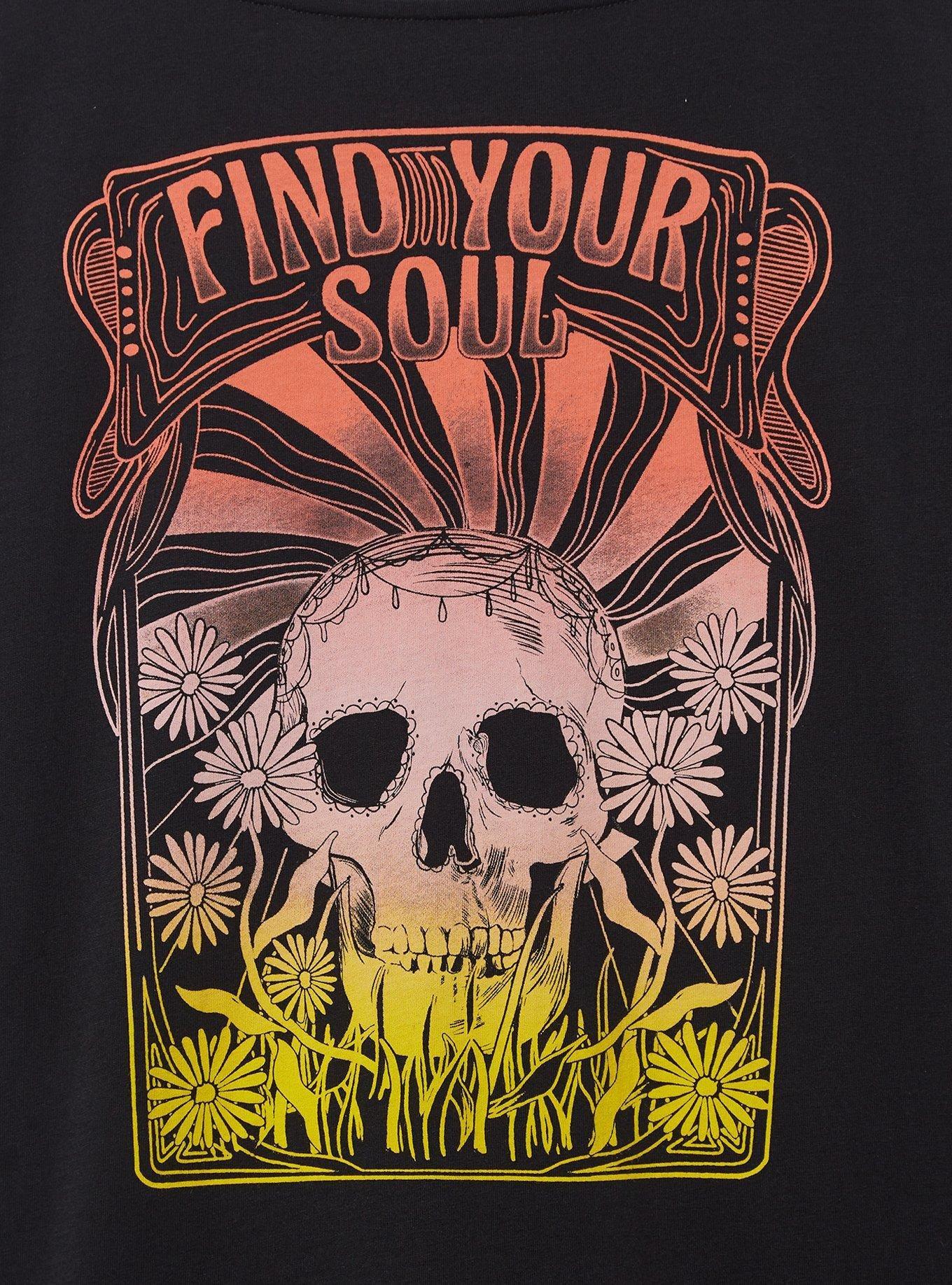 Find Soul Relaxed Fit Heritage Jersey Distressed Tee