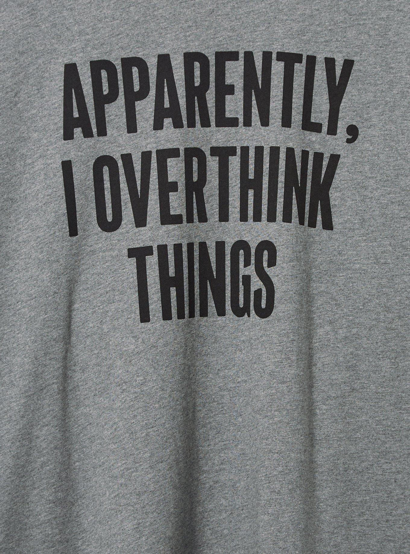 Overthink Things Relaxed Fit Heritage Jersey Crew Tee