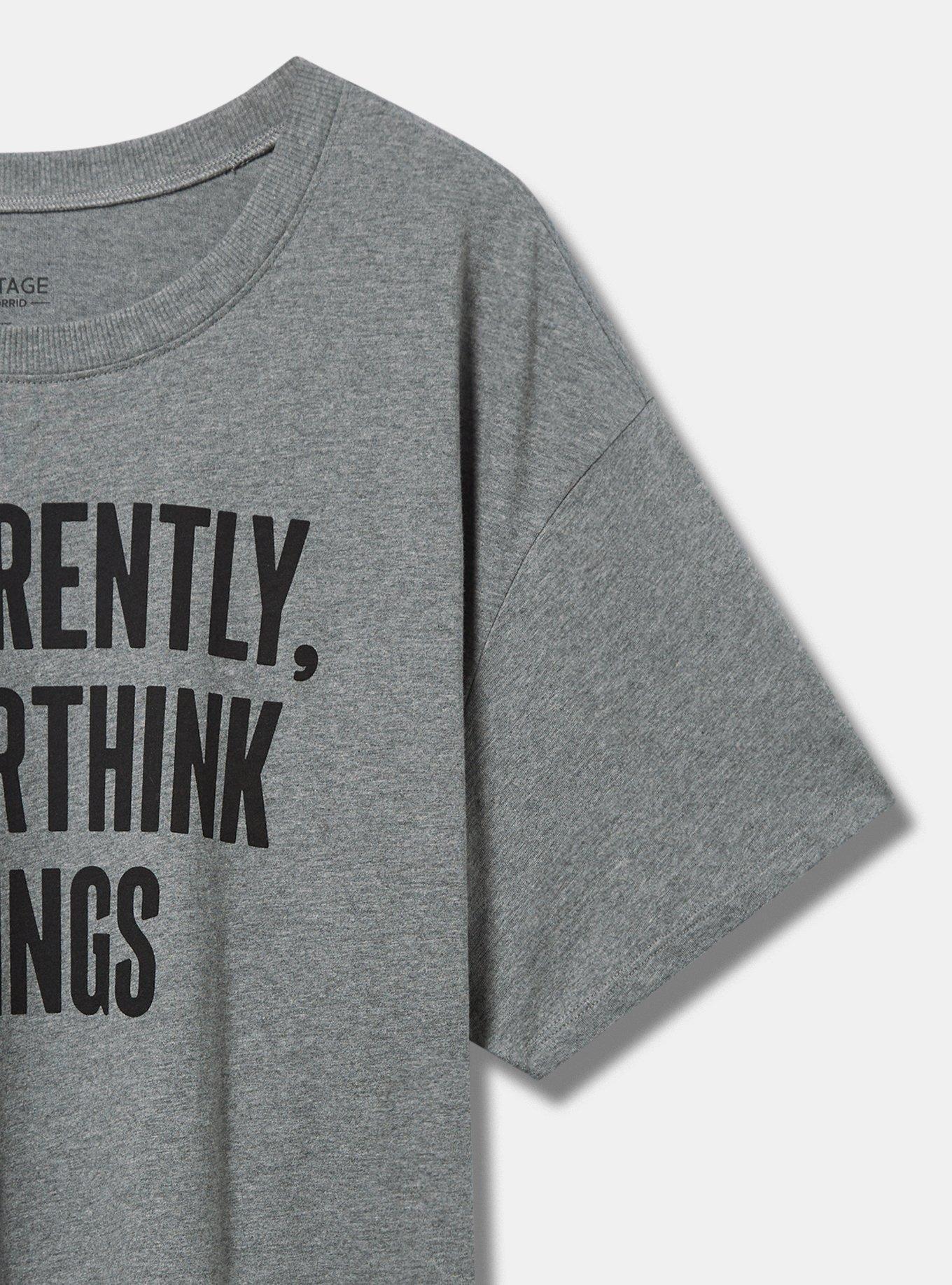 Overthink Things Relaxed Fit Heritage Jersey Crew Tee