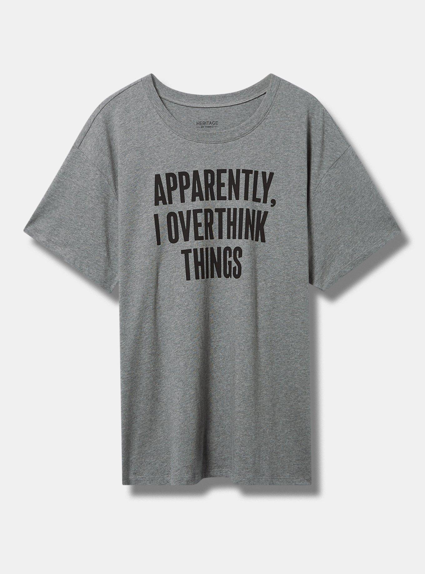 Overthink Things Relaxed Fit Heritage Jersey Crew Tee