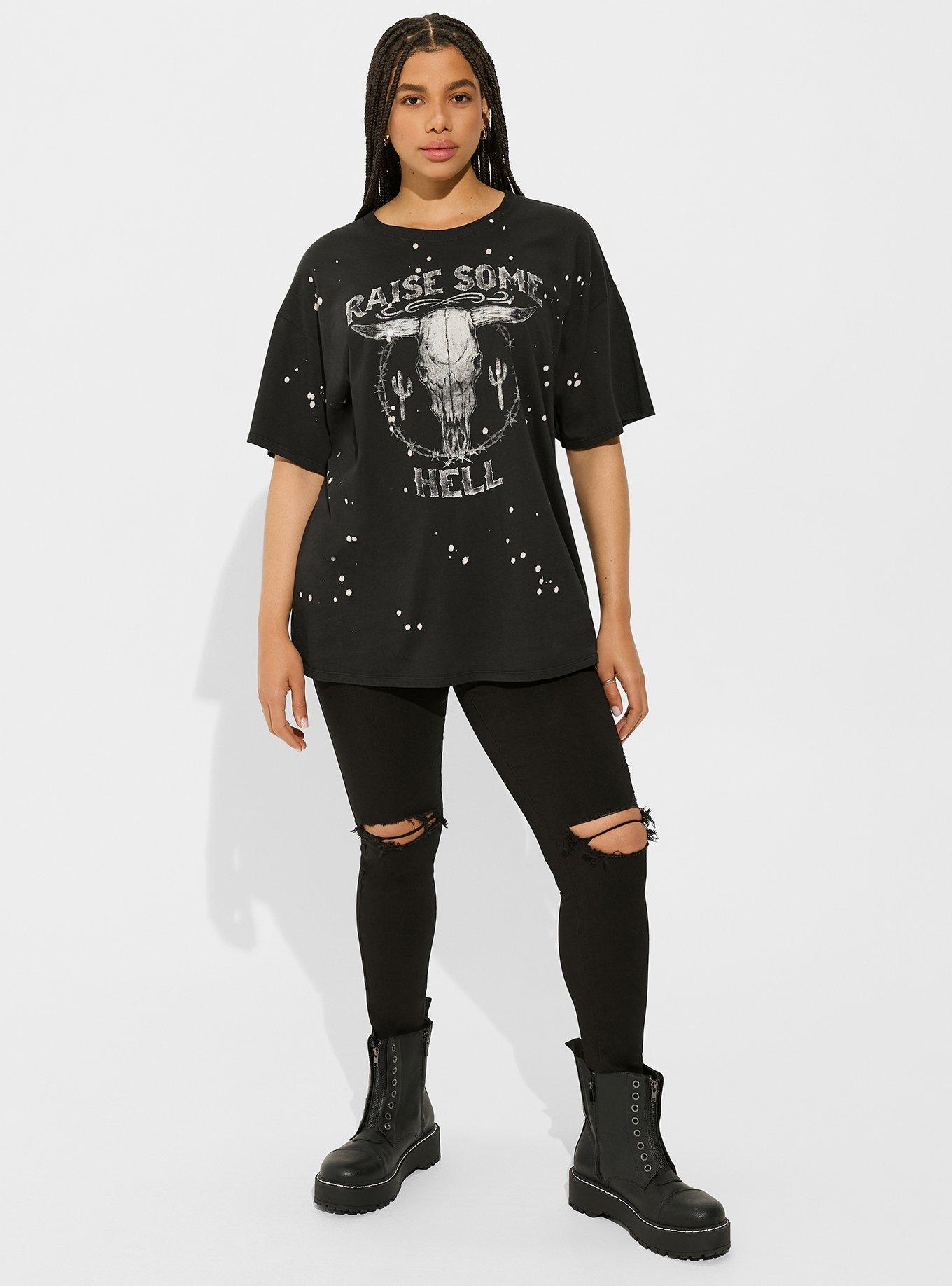 Raise Steer Relaxed Fit Heritage Jersey Oversized Tunic Tee