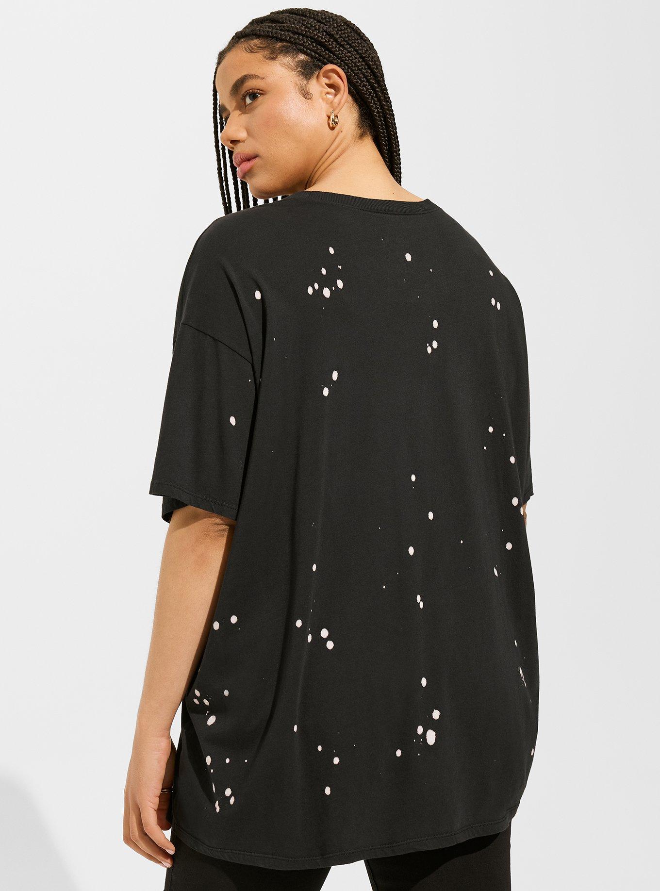 Raise Steer Relaxed Fit Heritage Jersey Oversized Tunic Tee, BLEACH SPLATTER, alternate