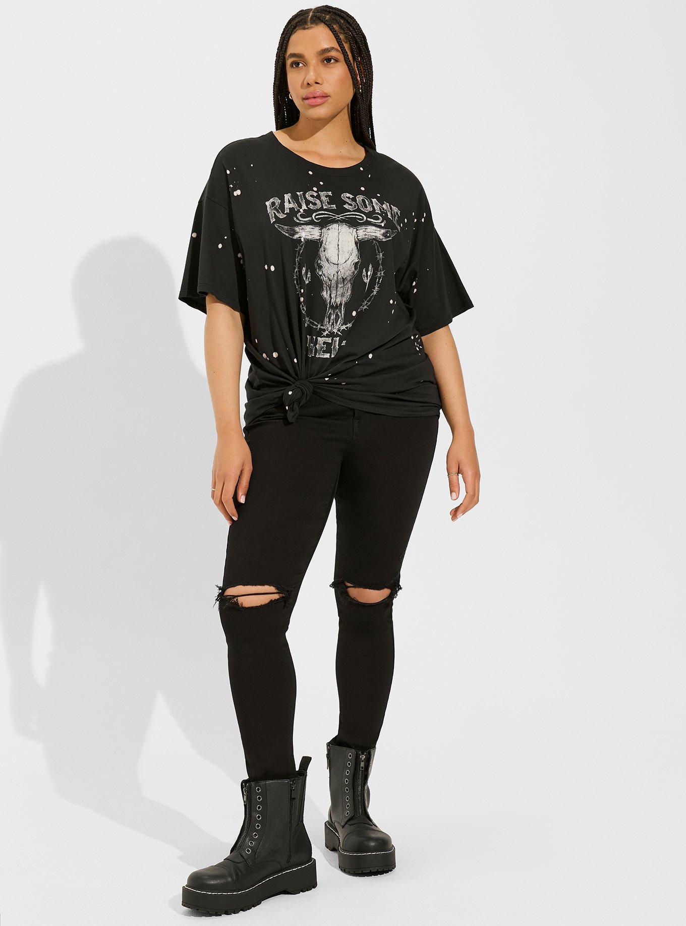 Raise Steer Relaxed Fit Heritage Jersey Oversized Tunic Tee